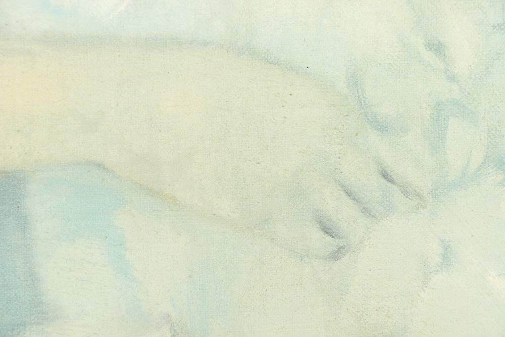 Pat Zenda Oil Painting on Canvas "Girl"