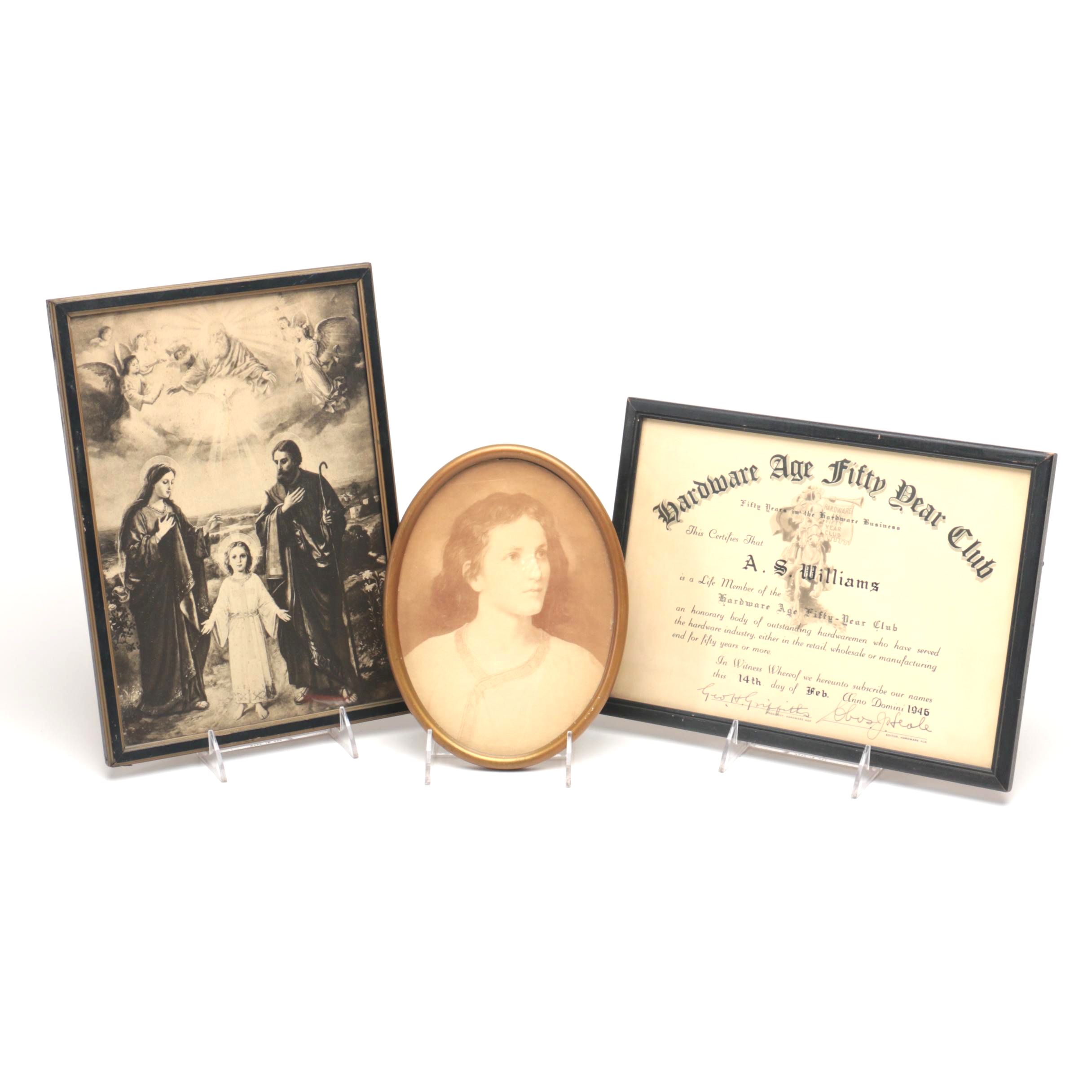 Vintage Framed Lithograph Prints