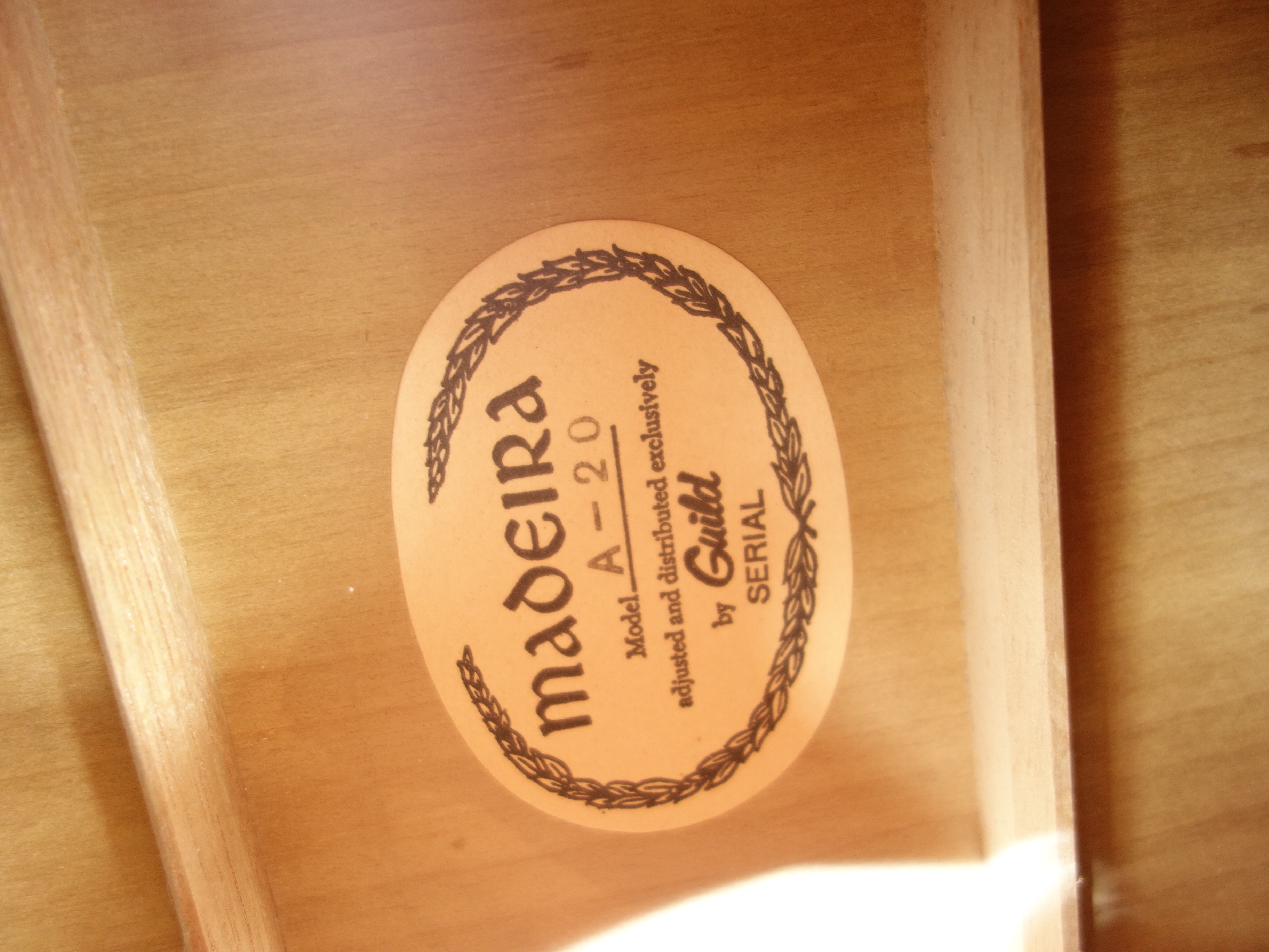 Vintage Madeira Dreadnought Style Acoustic Guitar