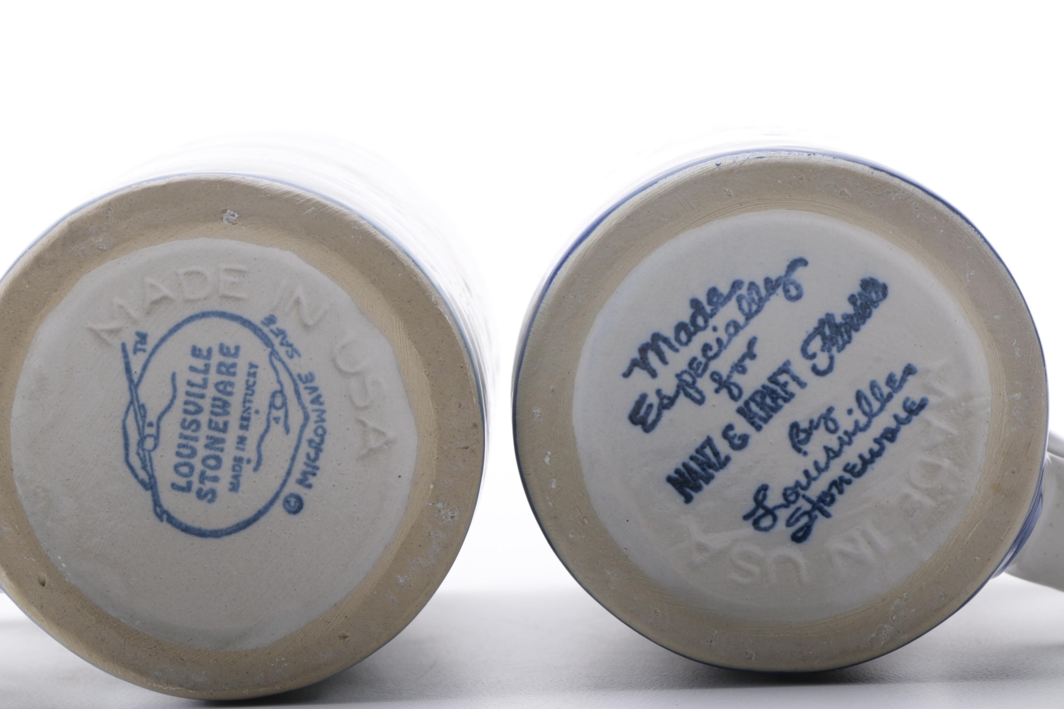 Vintage Stoneware Collection Including Louisville Stoneware Company