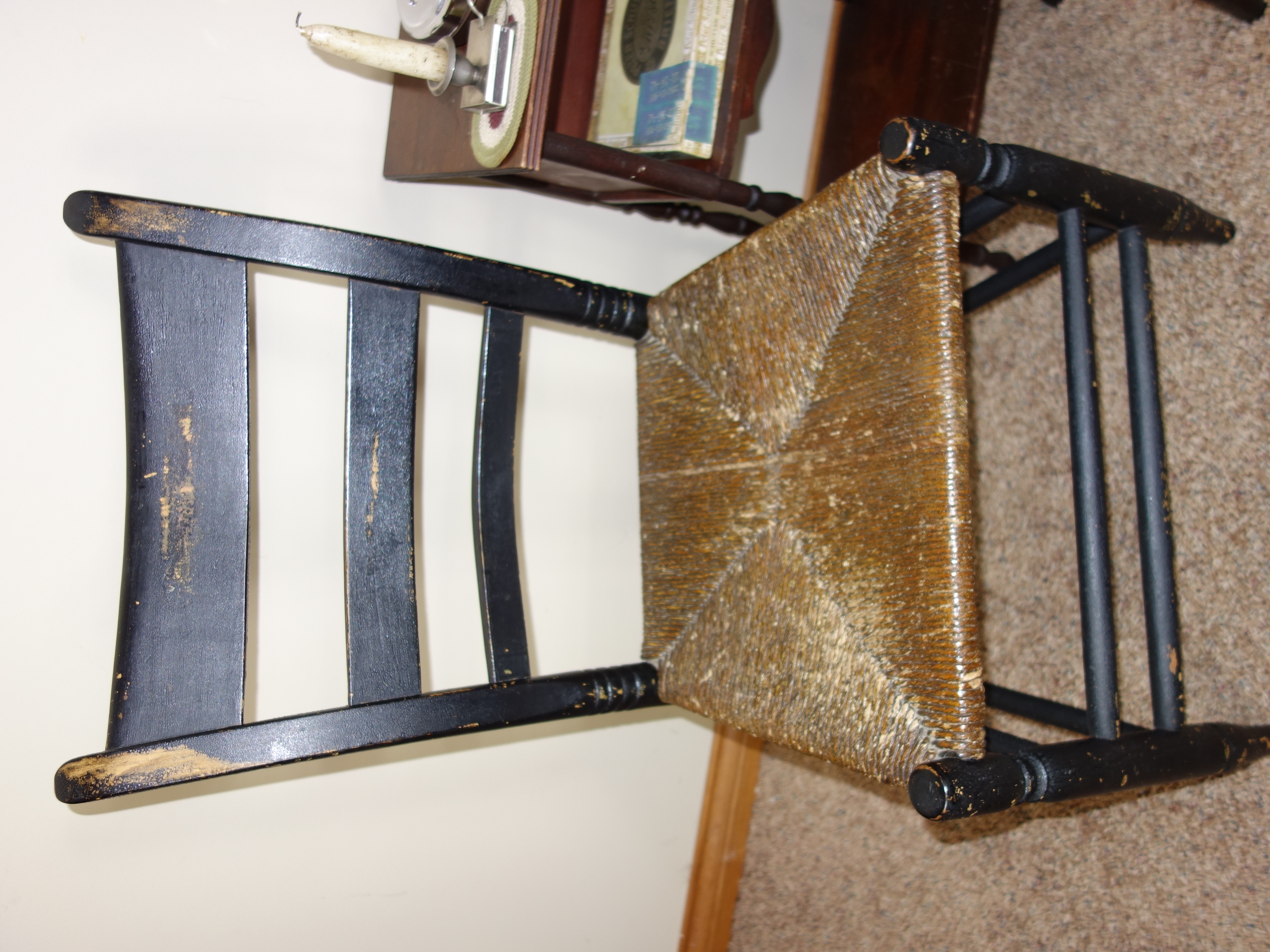 Antique Side Chairs and Smoking Stand