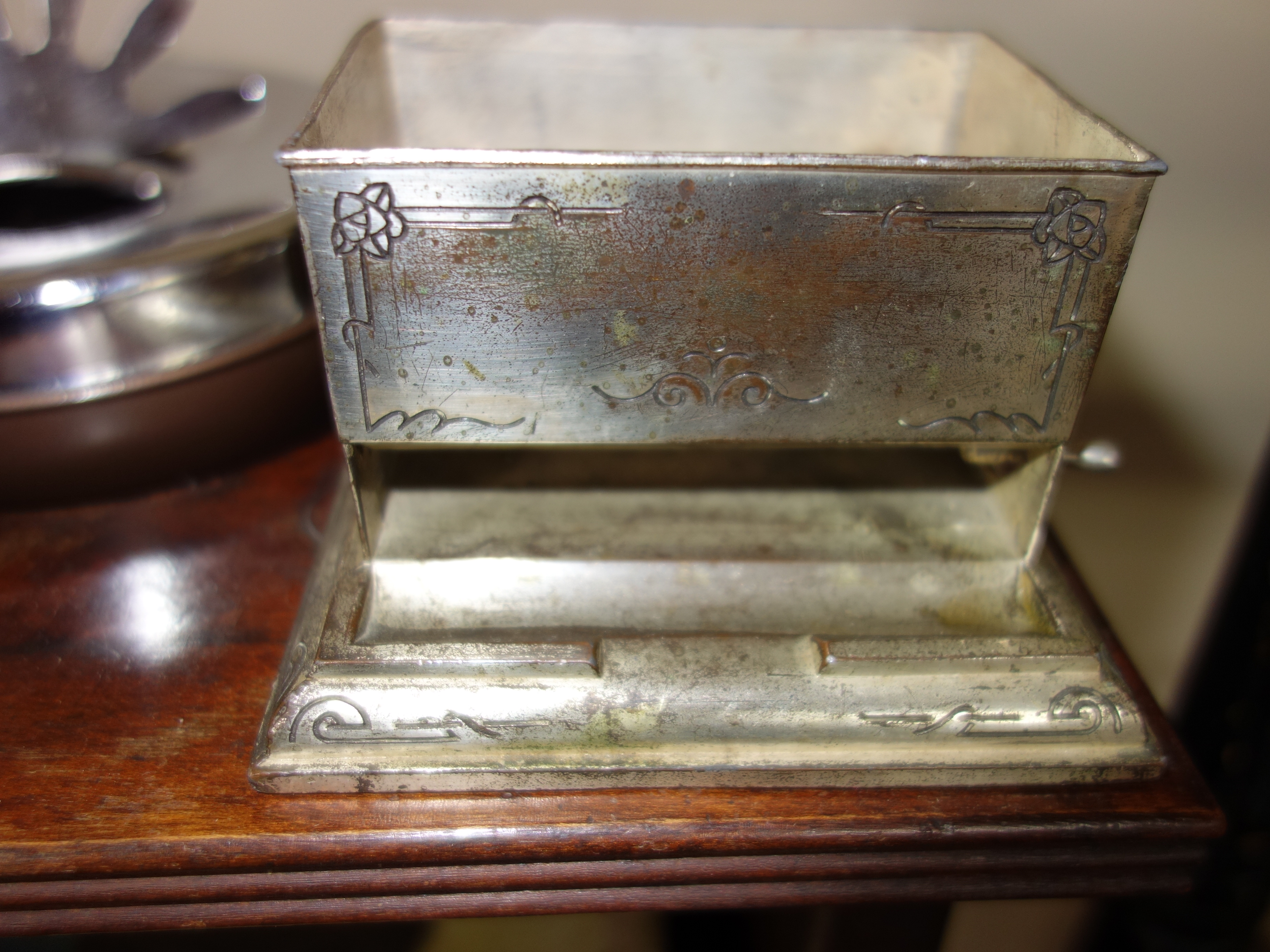 Antique Side Chairs and Smoking Stand