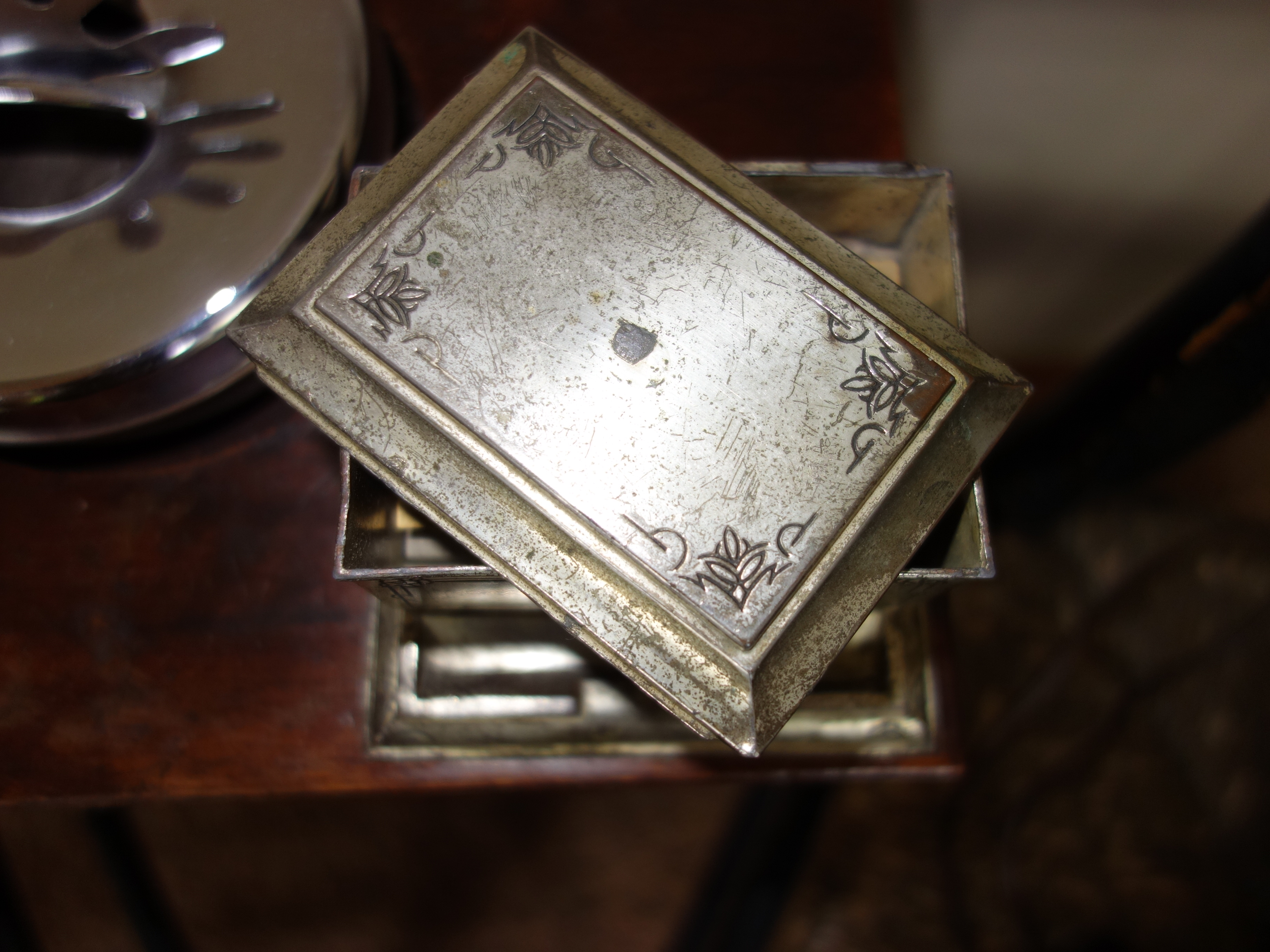 Antique Side Chairs and Smoking Stand