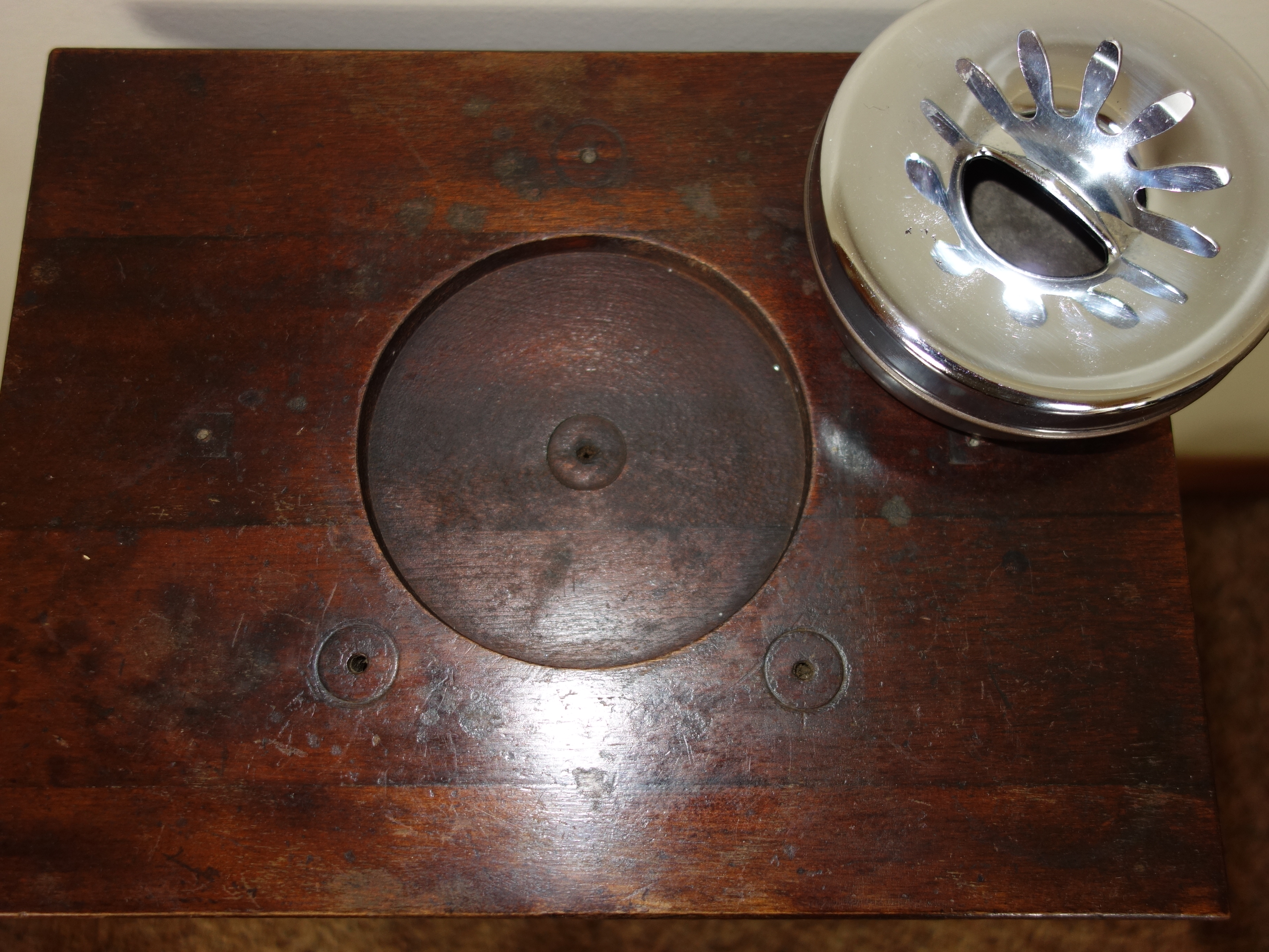 Antique Side Chairs and Smoking Stand