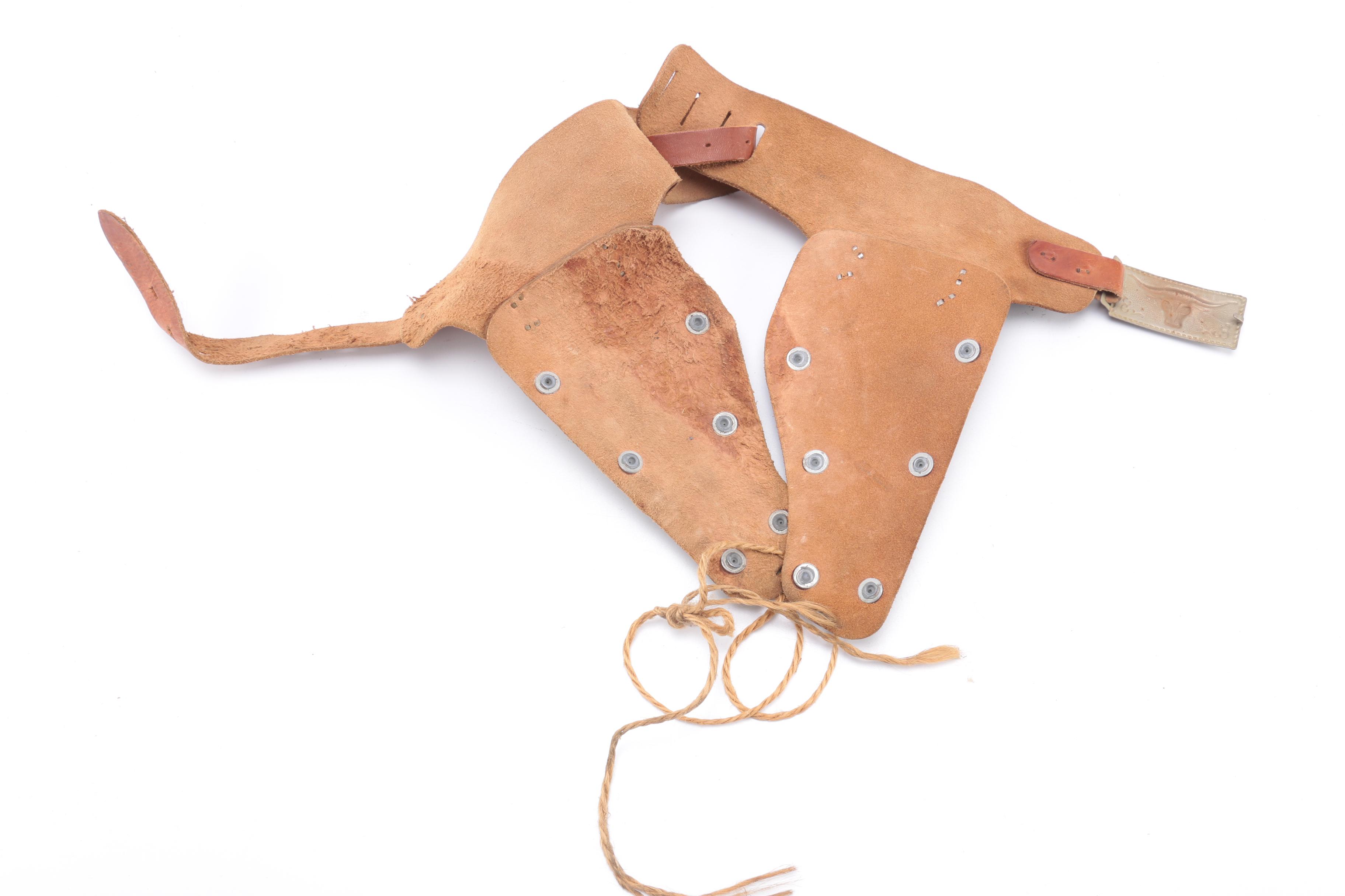 Gene Autry Flying A Ranch Double Gun Toy Holster, Hoppy Print and Cowboy Boots Bookends