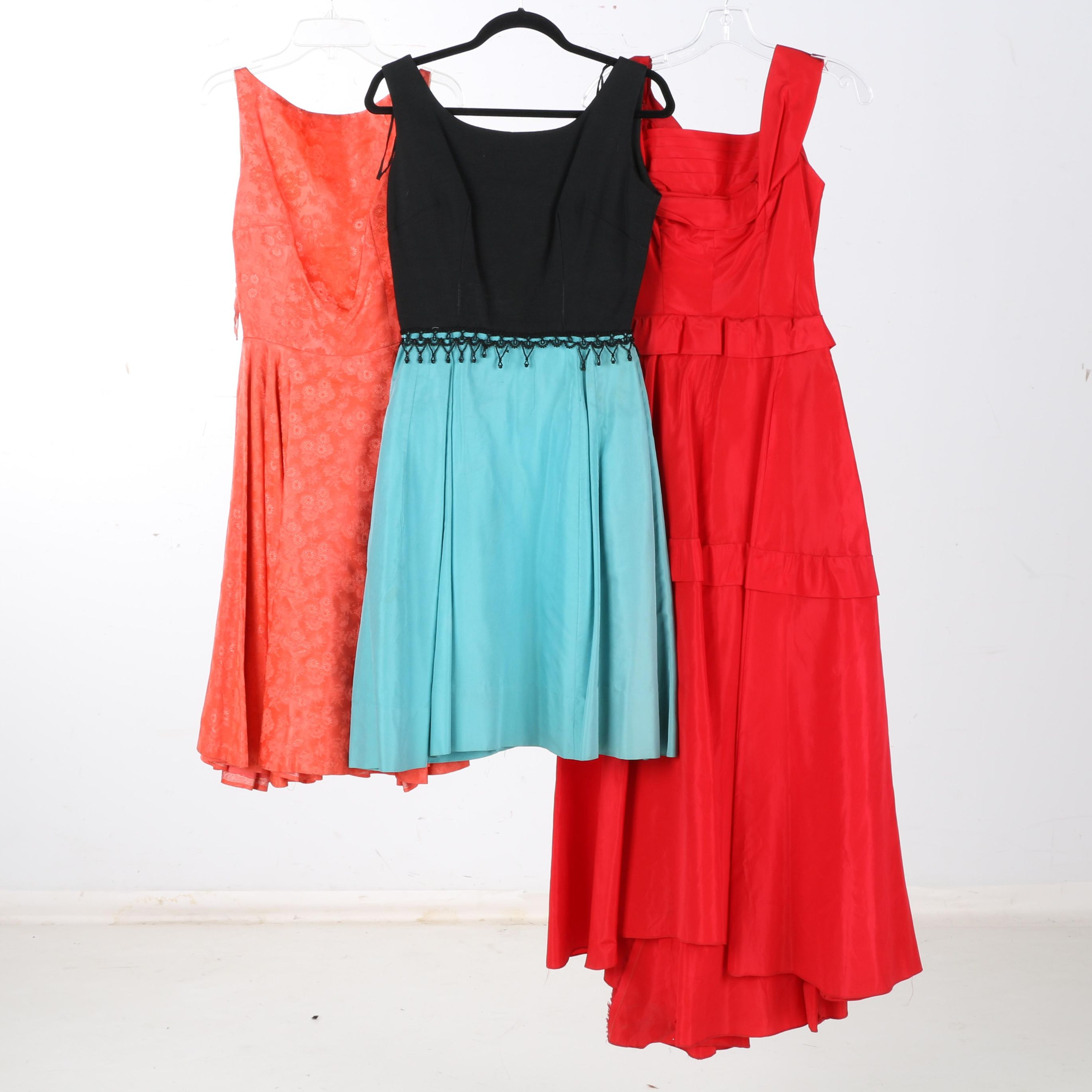 Vintage Women's Dresses Including Harry Keiser