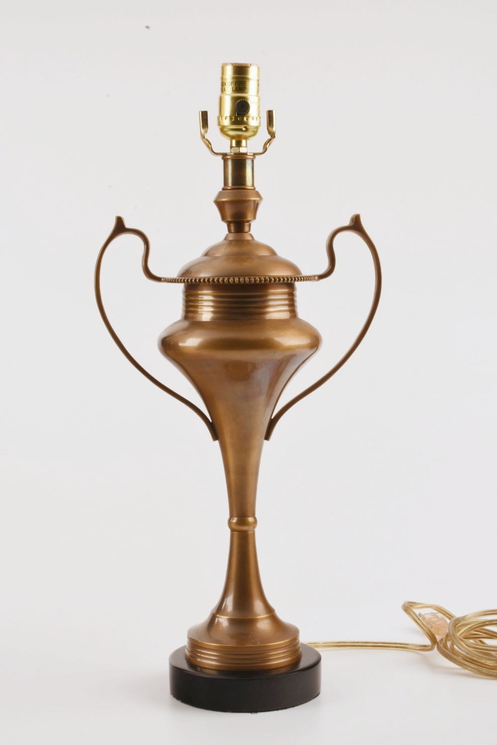 Pair of "Arteriors Home" Burnished Brass Table Lamps in Urn Form