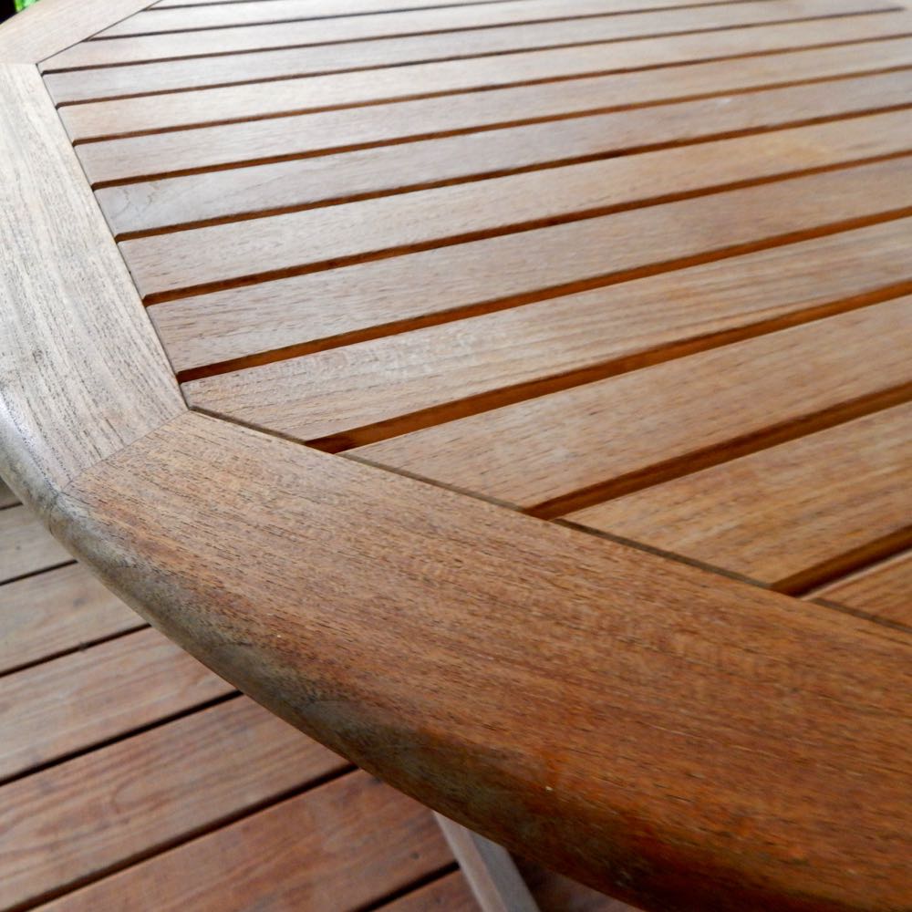 Expandable Teak Oval Patio Dining Table