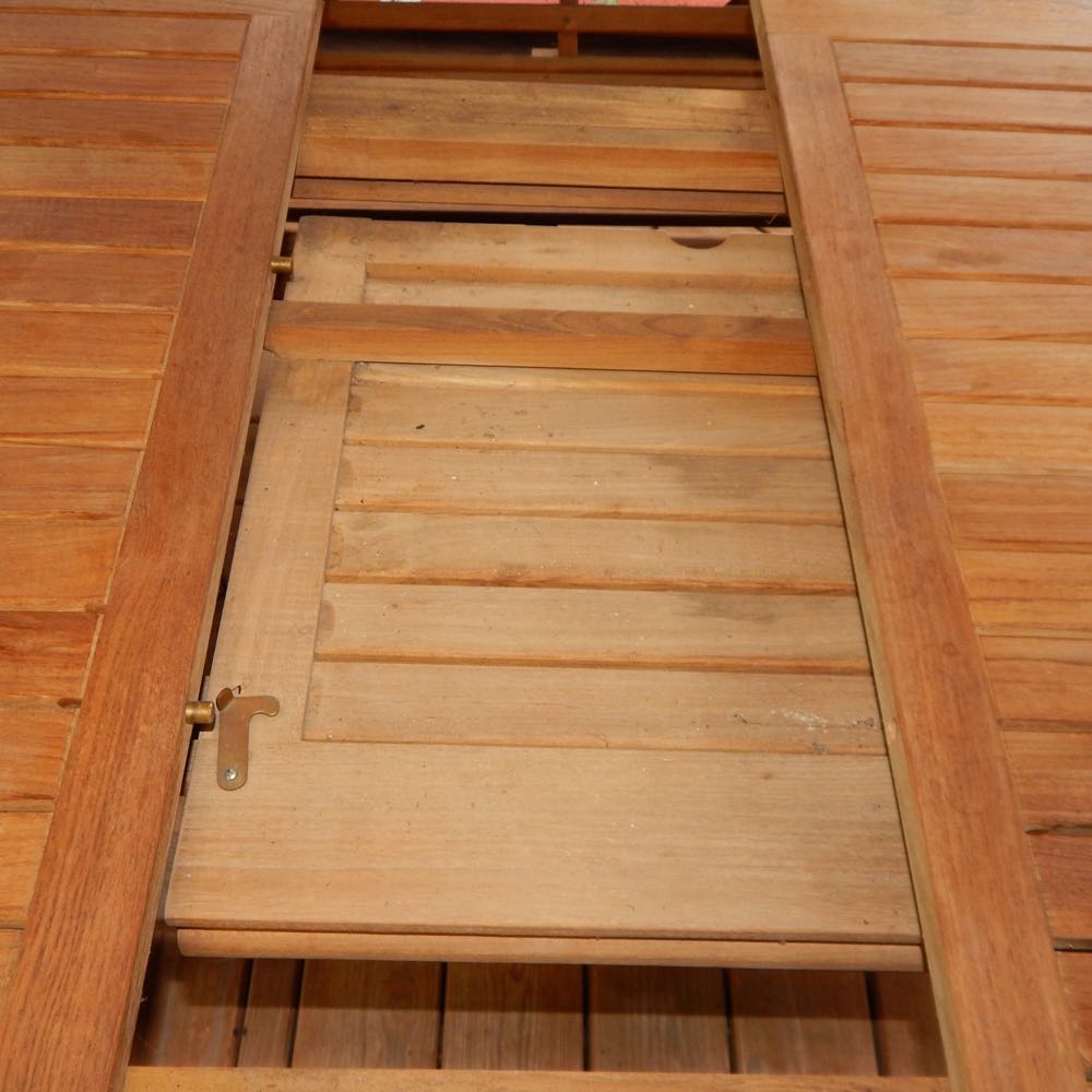 Expandable Teak Oval Patio Dining Table