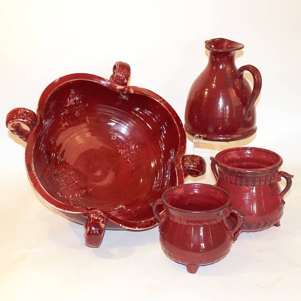 Fortunata Italian Red Glazed Stoneware + Clay Pot Urns