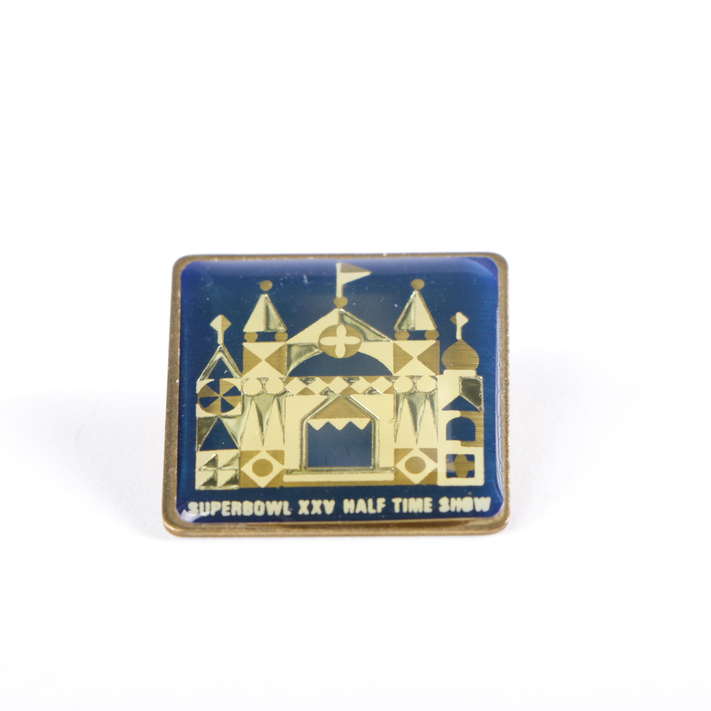 Two Rare Disney Pins From Disney Hosted Super Bowl XXV