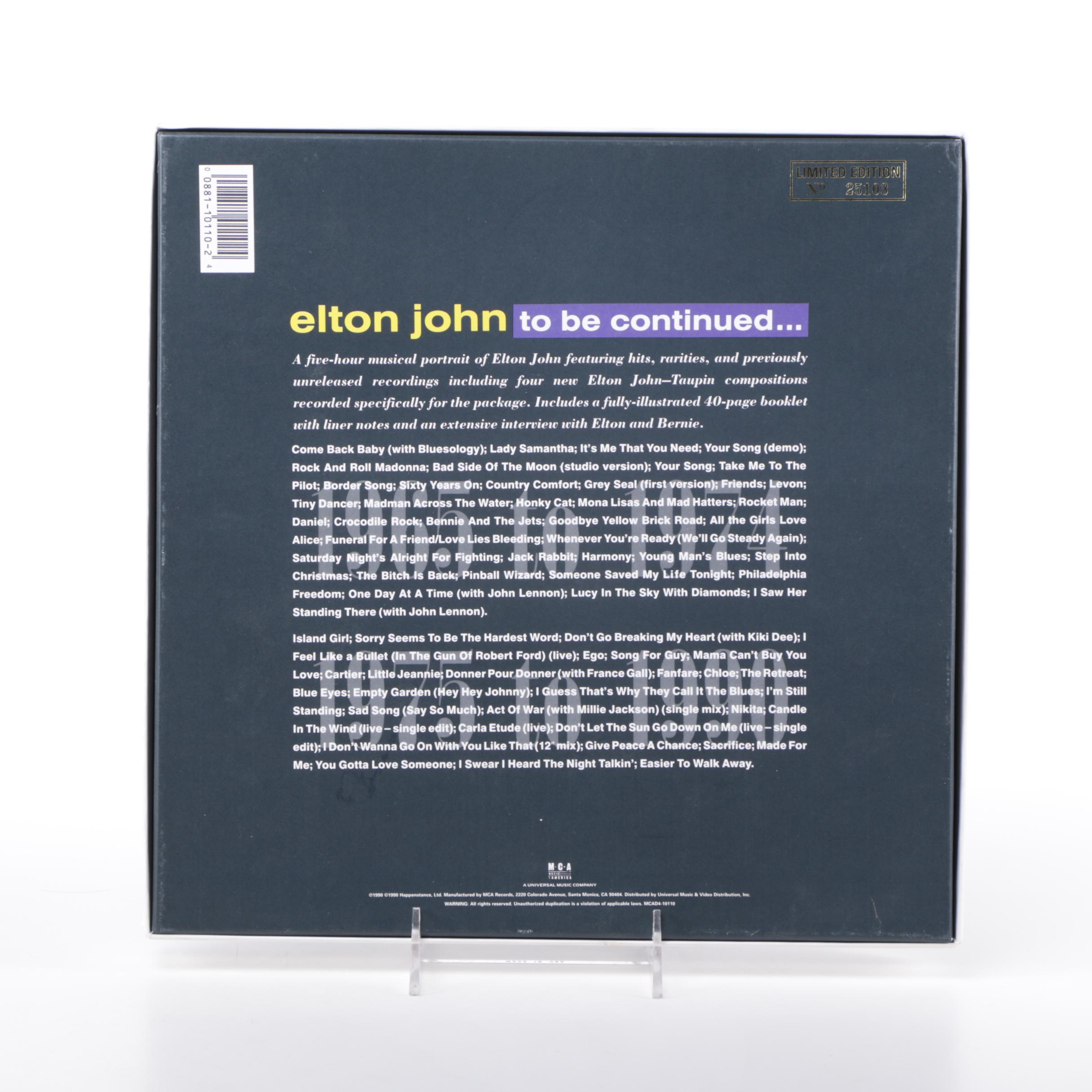 Elton John CD Box Set and "Yellow Brick Road" LP