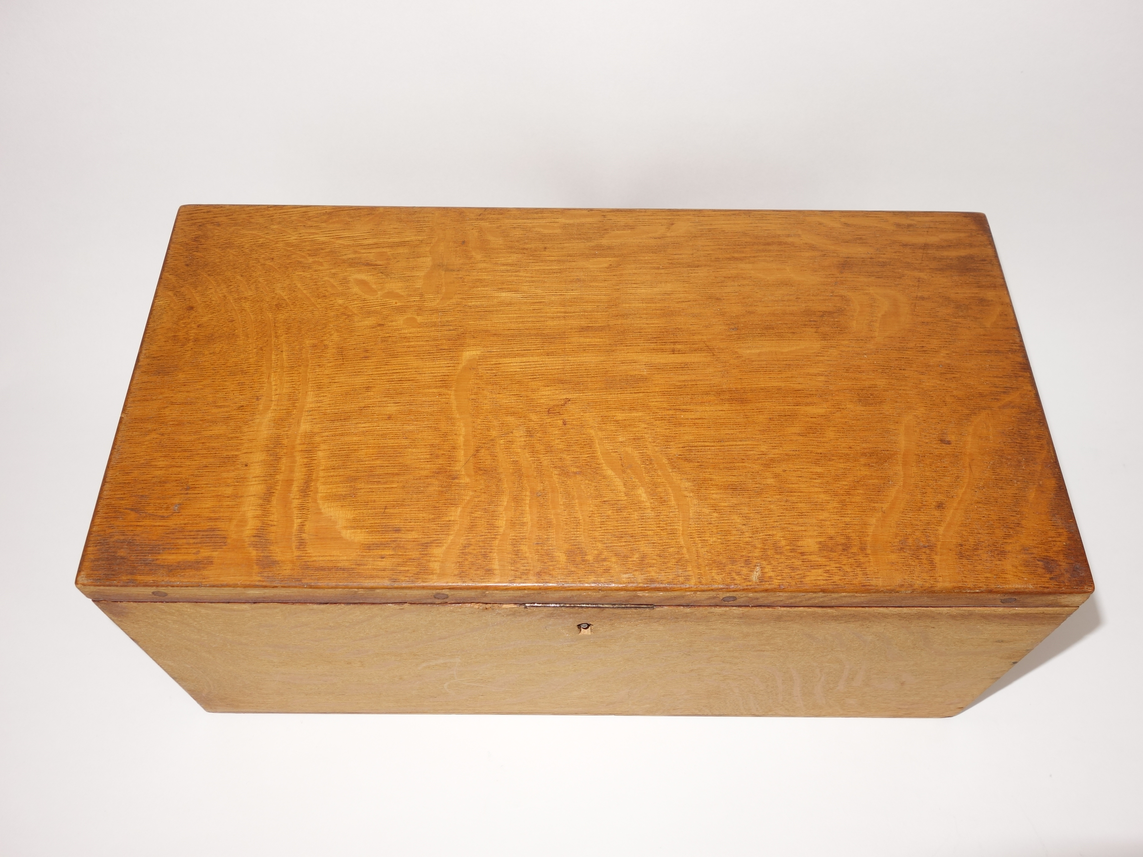 Vintage Oak Recipe Box