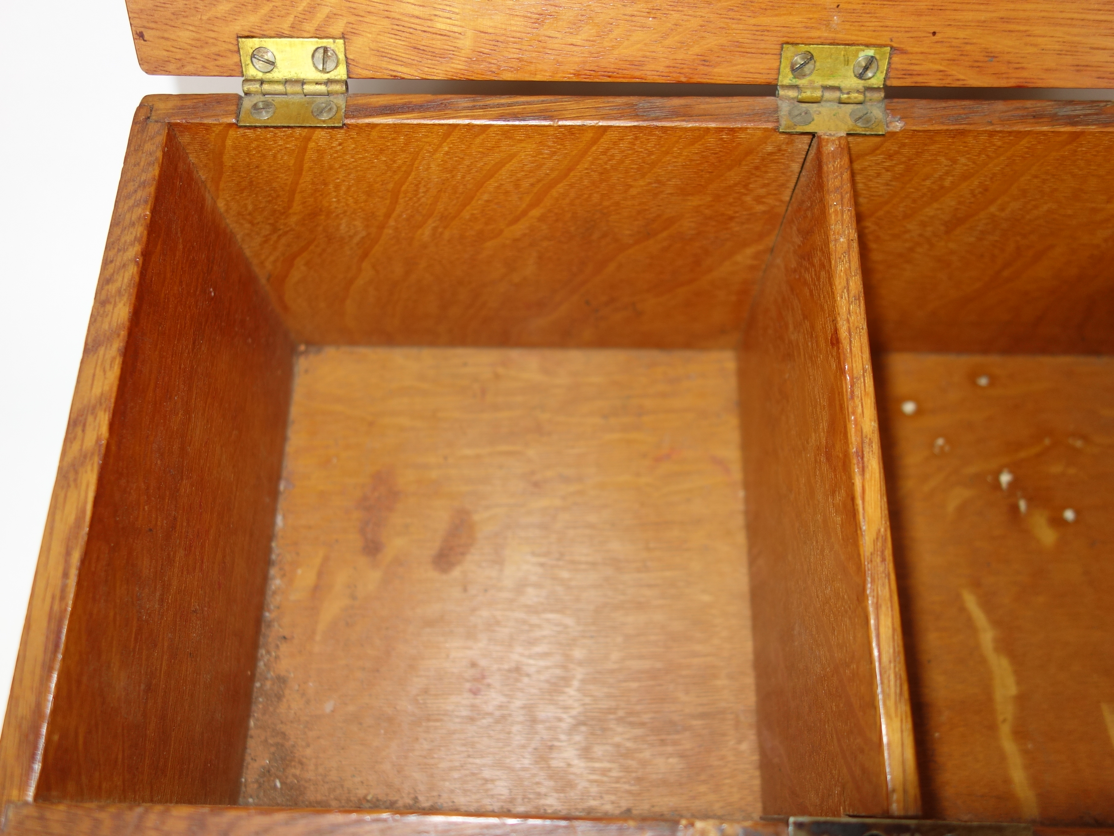 Vintage Oak Recipe Box