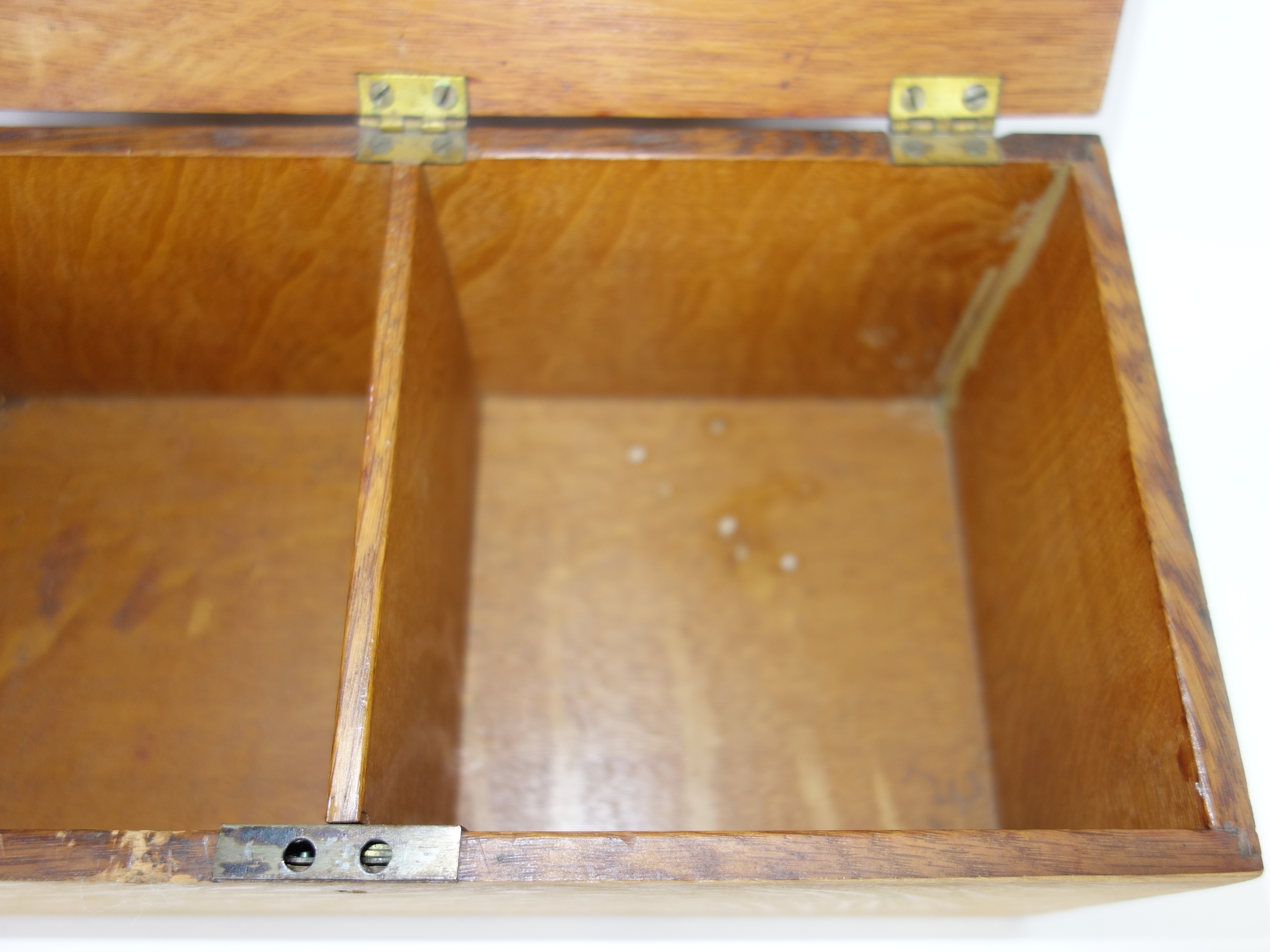 Vintage Oak Recipe Box