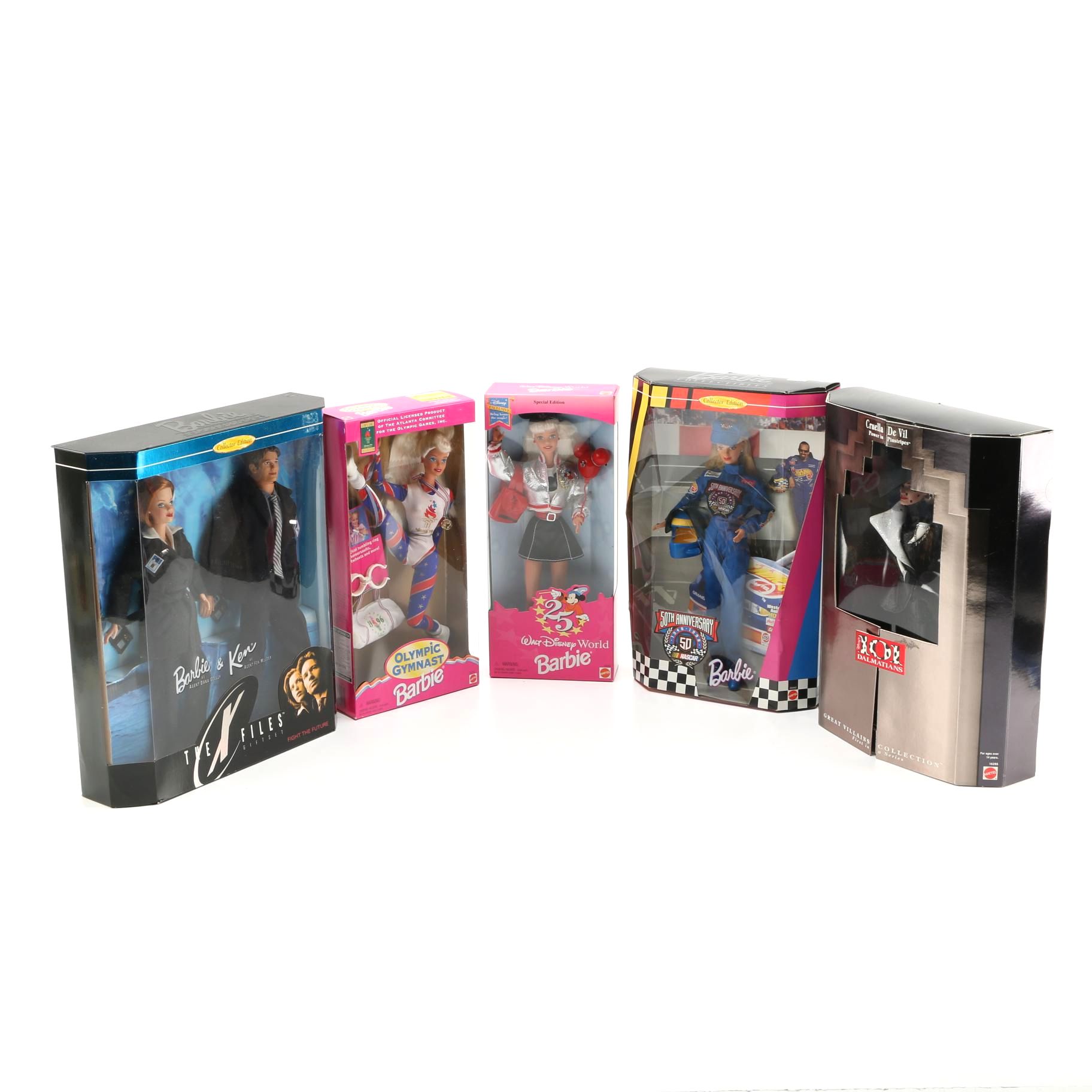 Collector Edition Barbies Including "The X-Files"