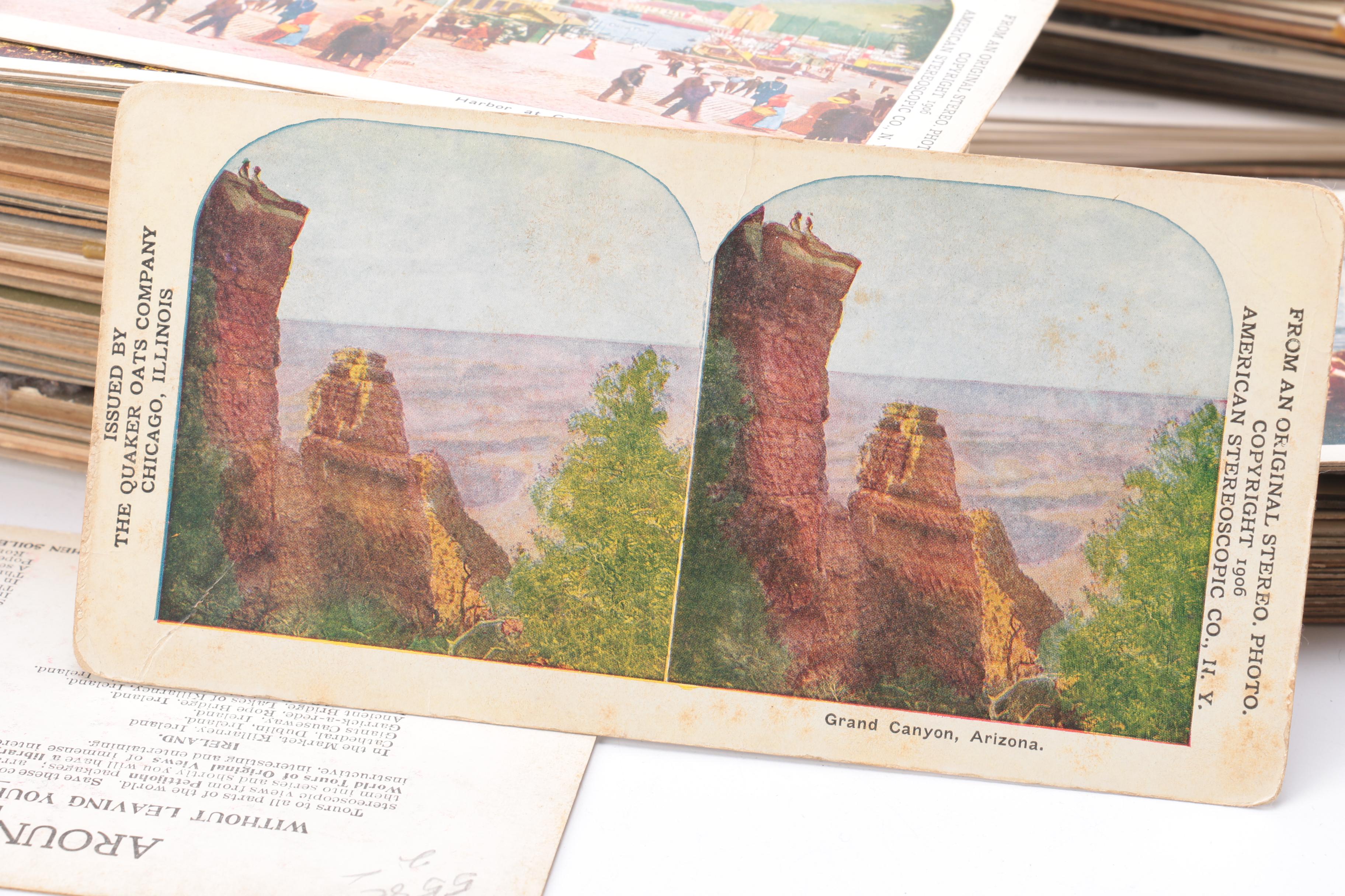 Vintage Underwood & Underwood Stereo Viewer With Cards