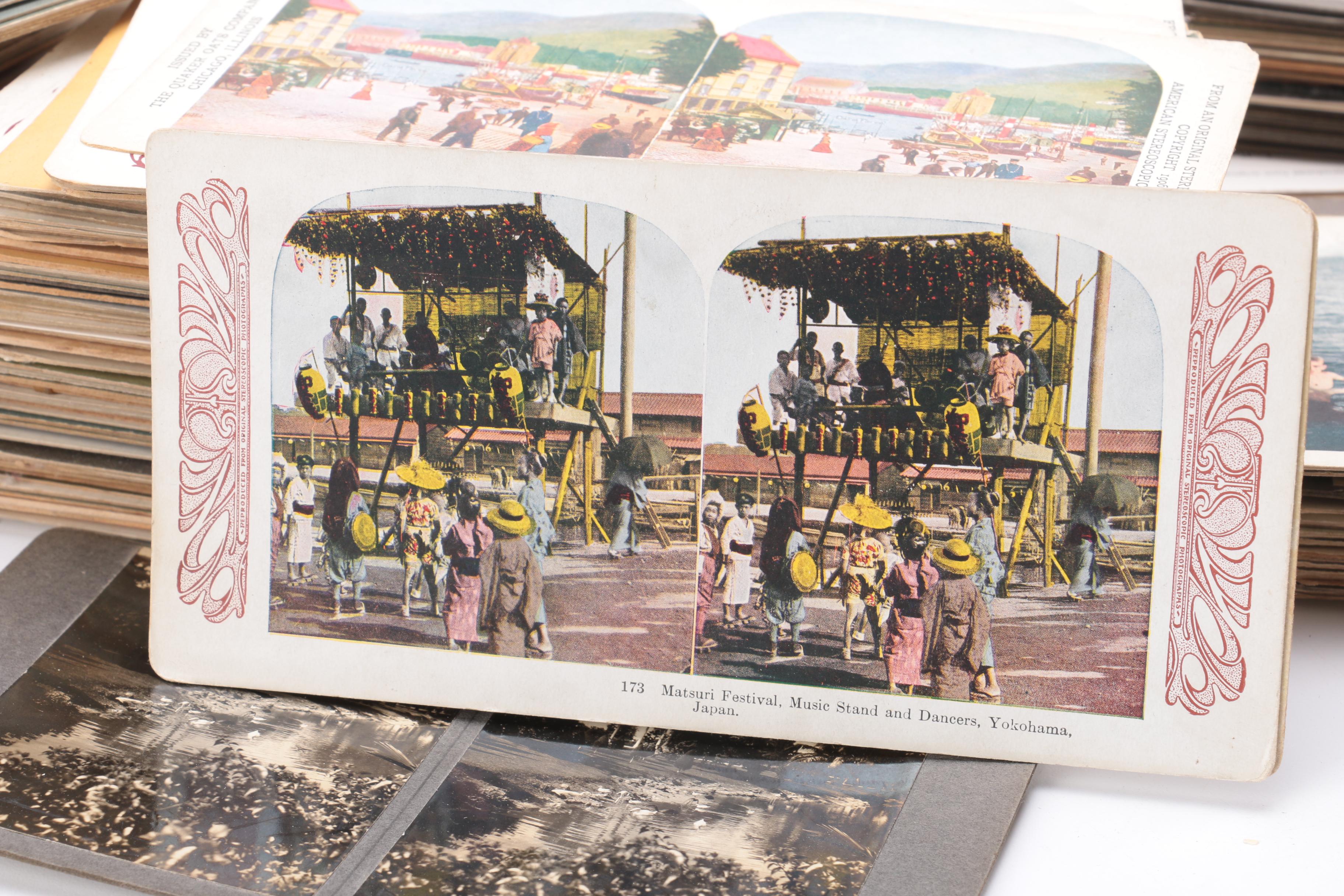 Vintage Underwood & Underwood Stereo Viewer With Cards