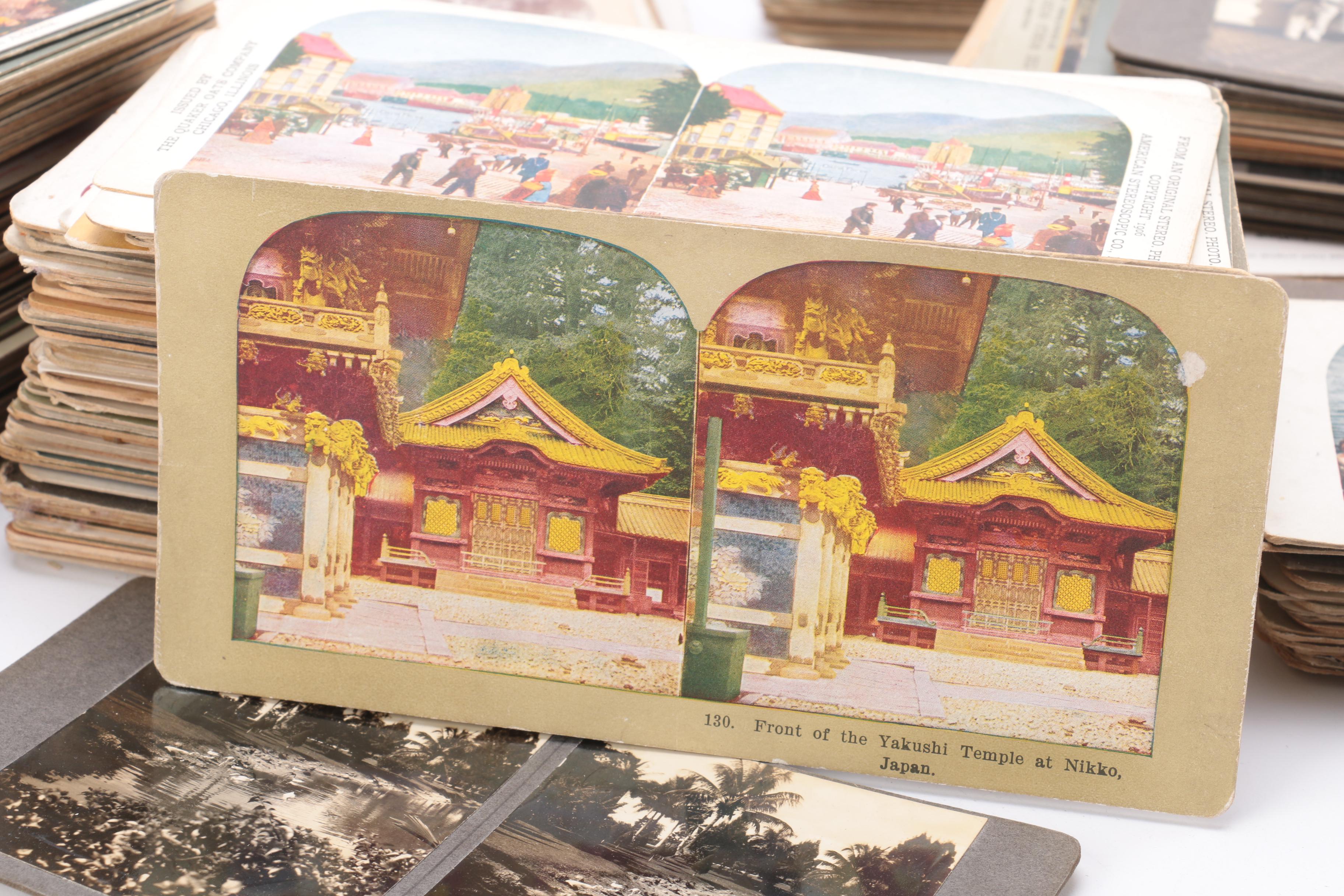 Vintage Underwood & Underwood Stereo Viewer With Cards