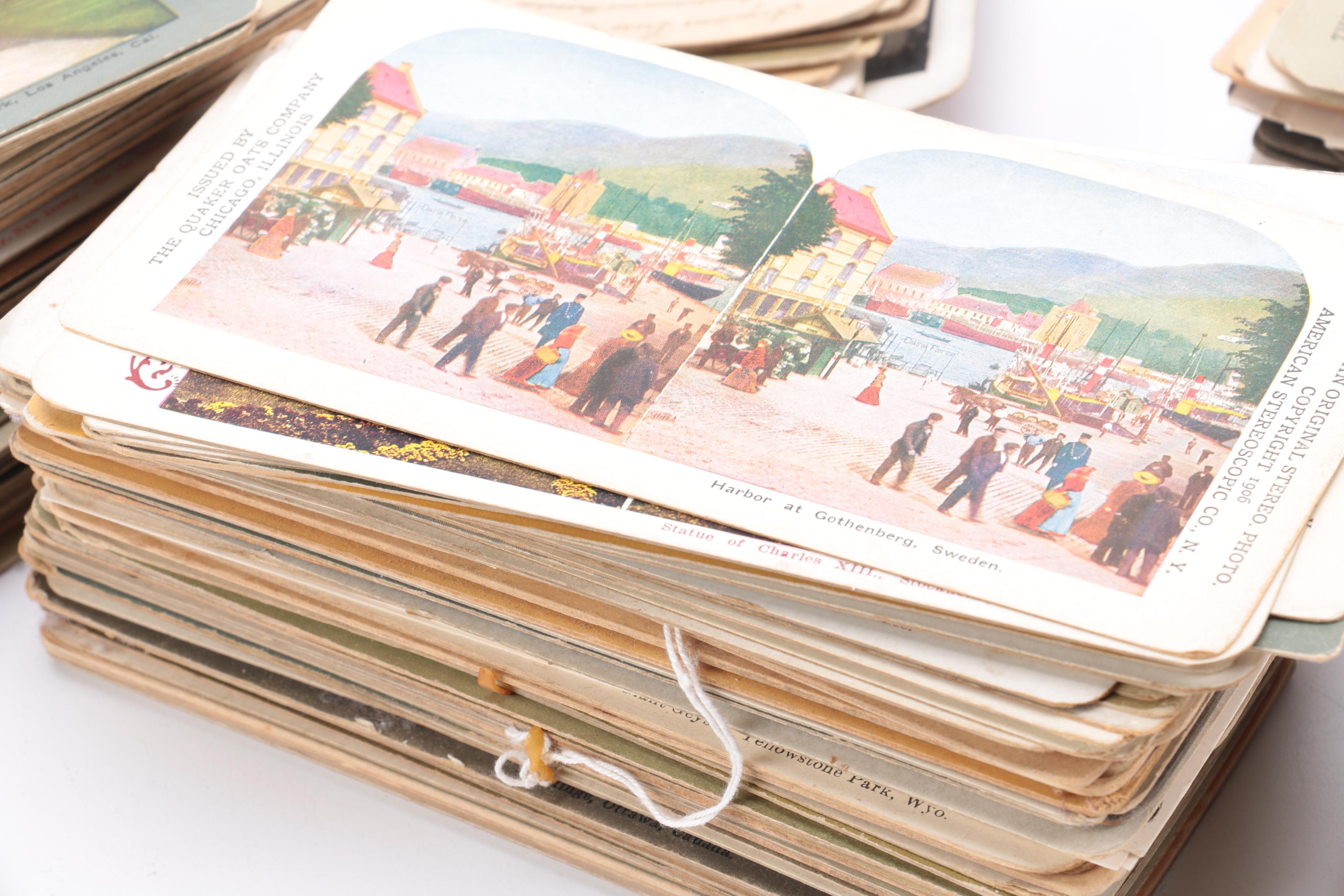 Vintage Underwood & Underwood Stereo Viewer With Cards