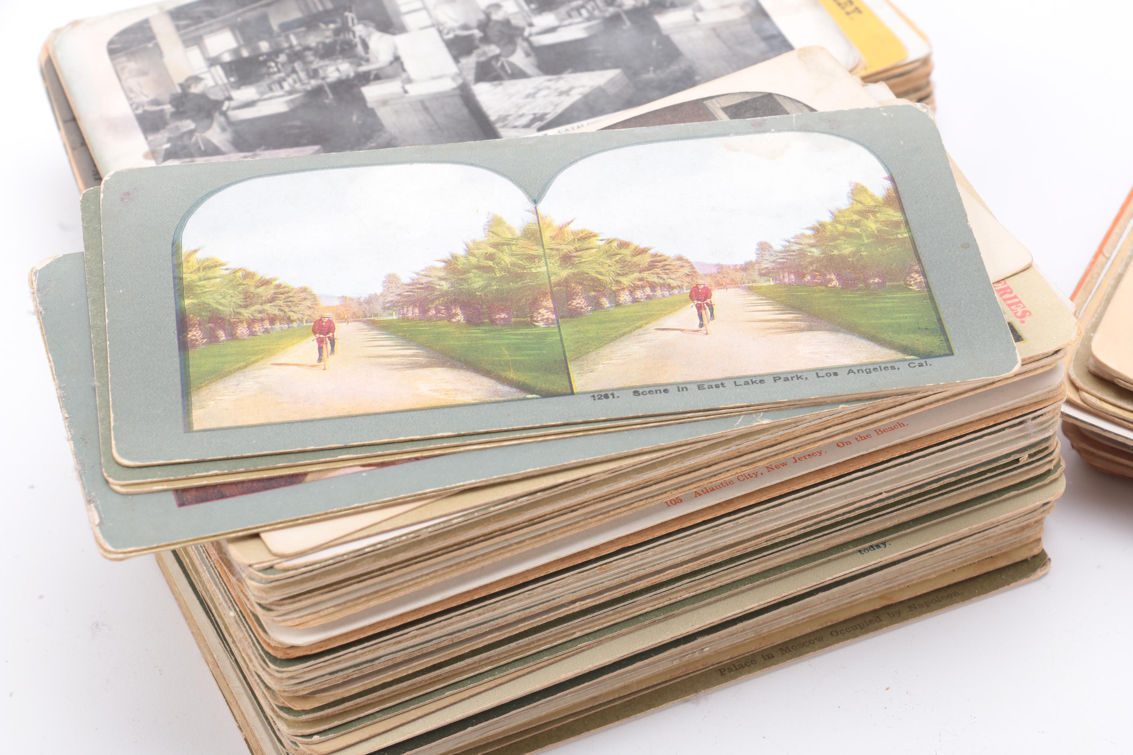 Vintage Underwood & Underwood Stereo Viewer With Cards