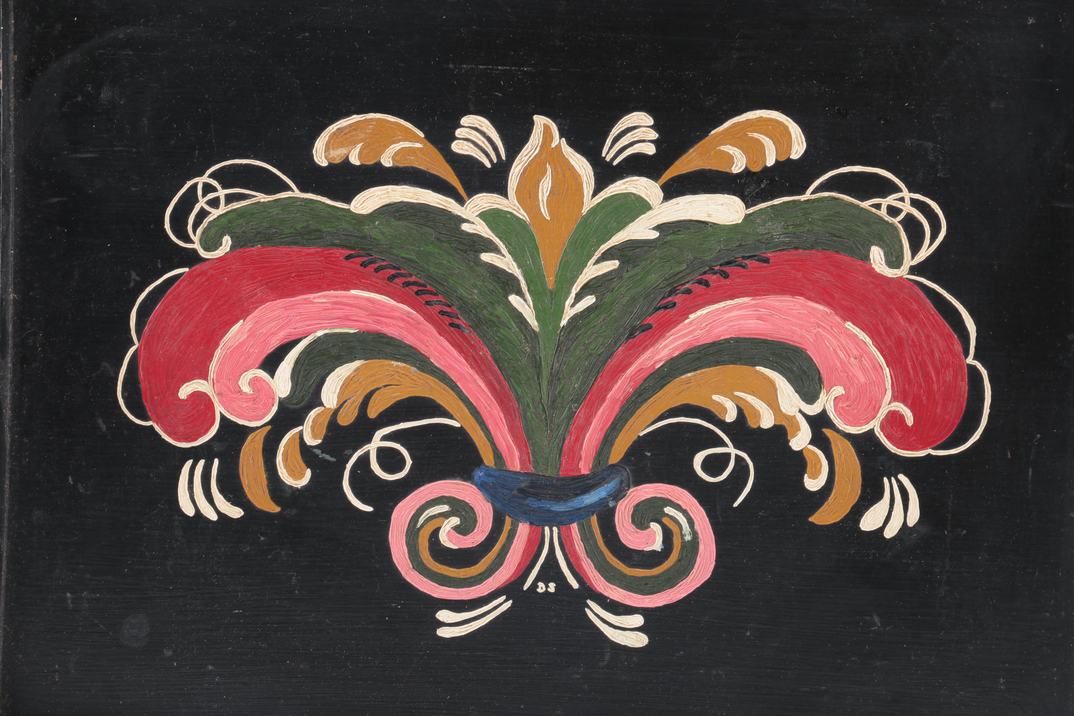 Hand Painted Royal Wooden Serving Tray