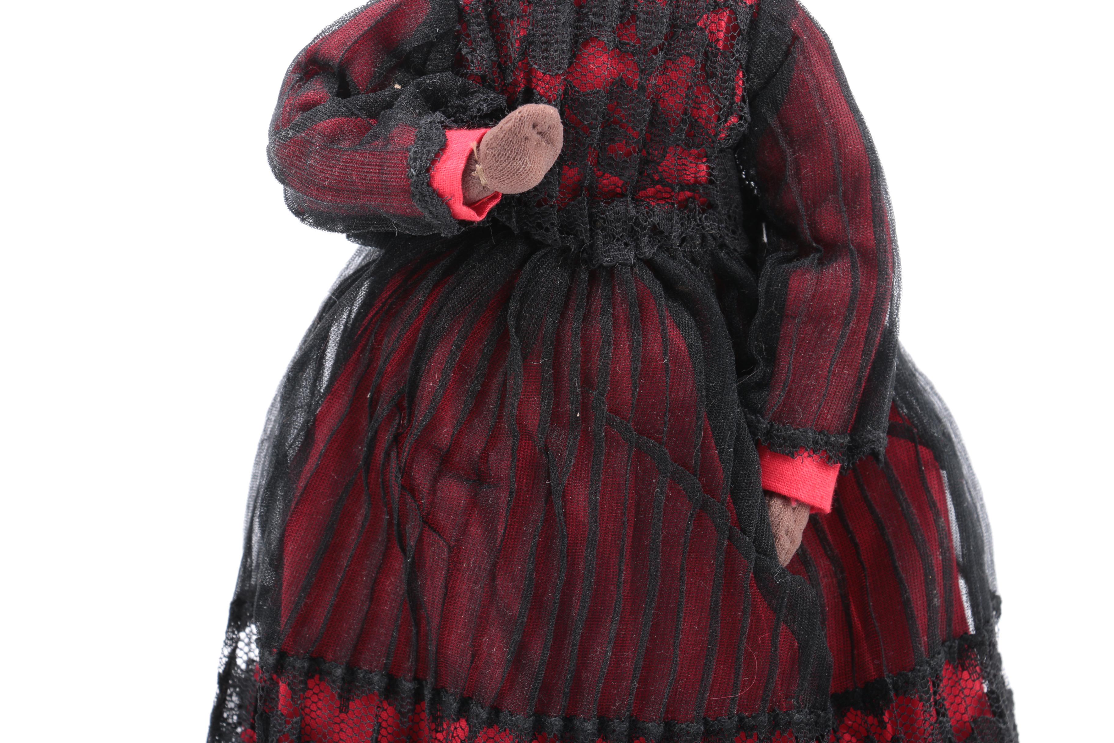 Vintage Handmade Wooden Dolls and Wax Dolls