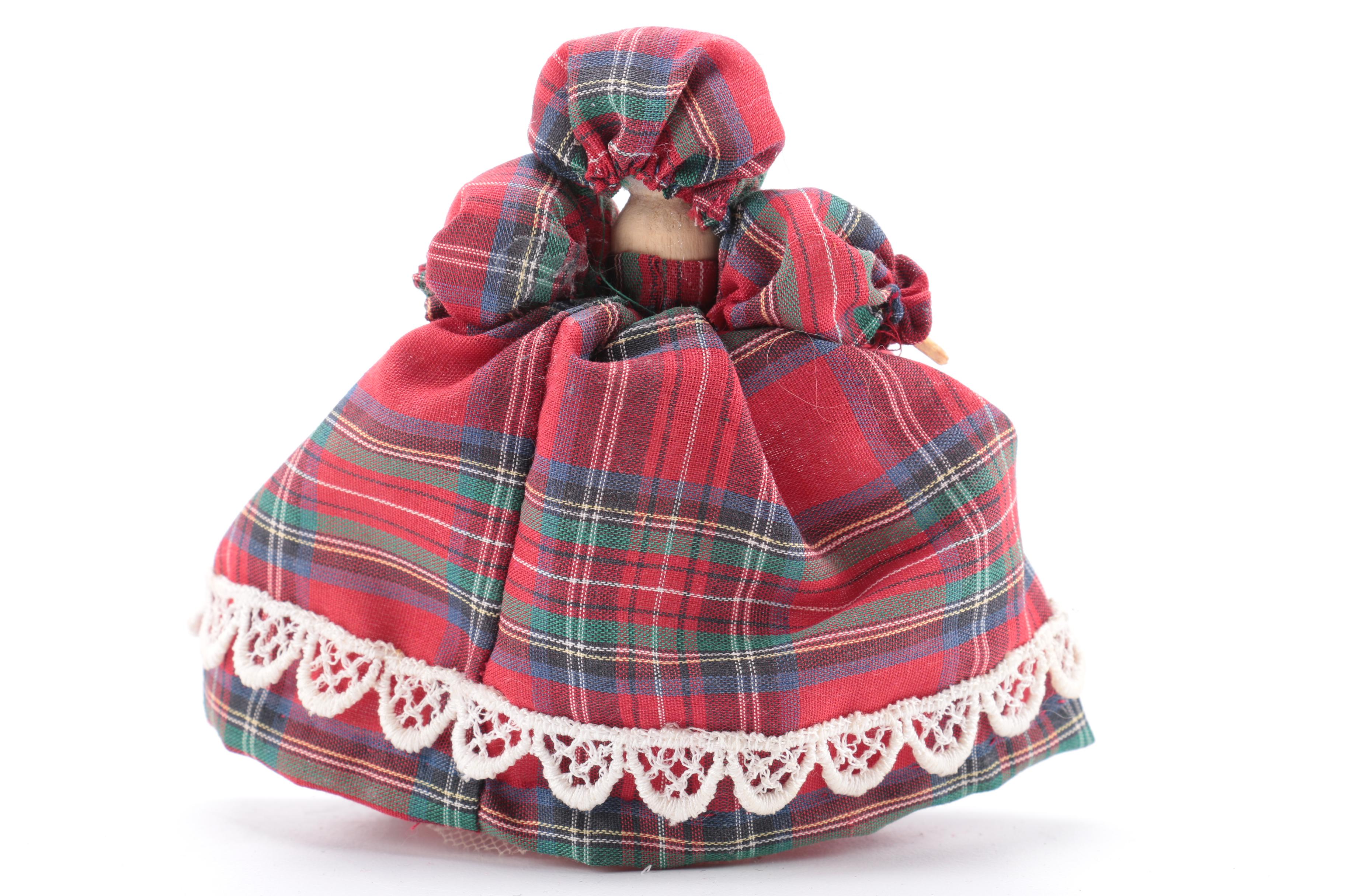 Vintage Handmade Wooden Dolls and Wax Dolls