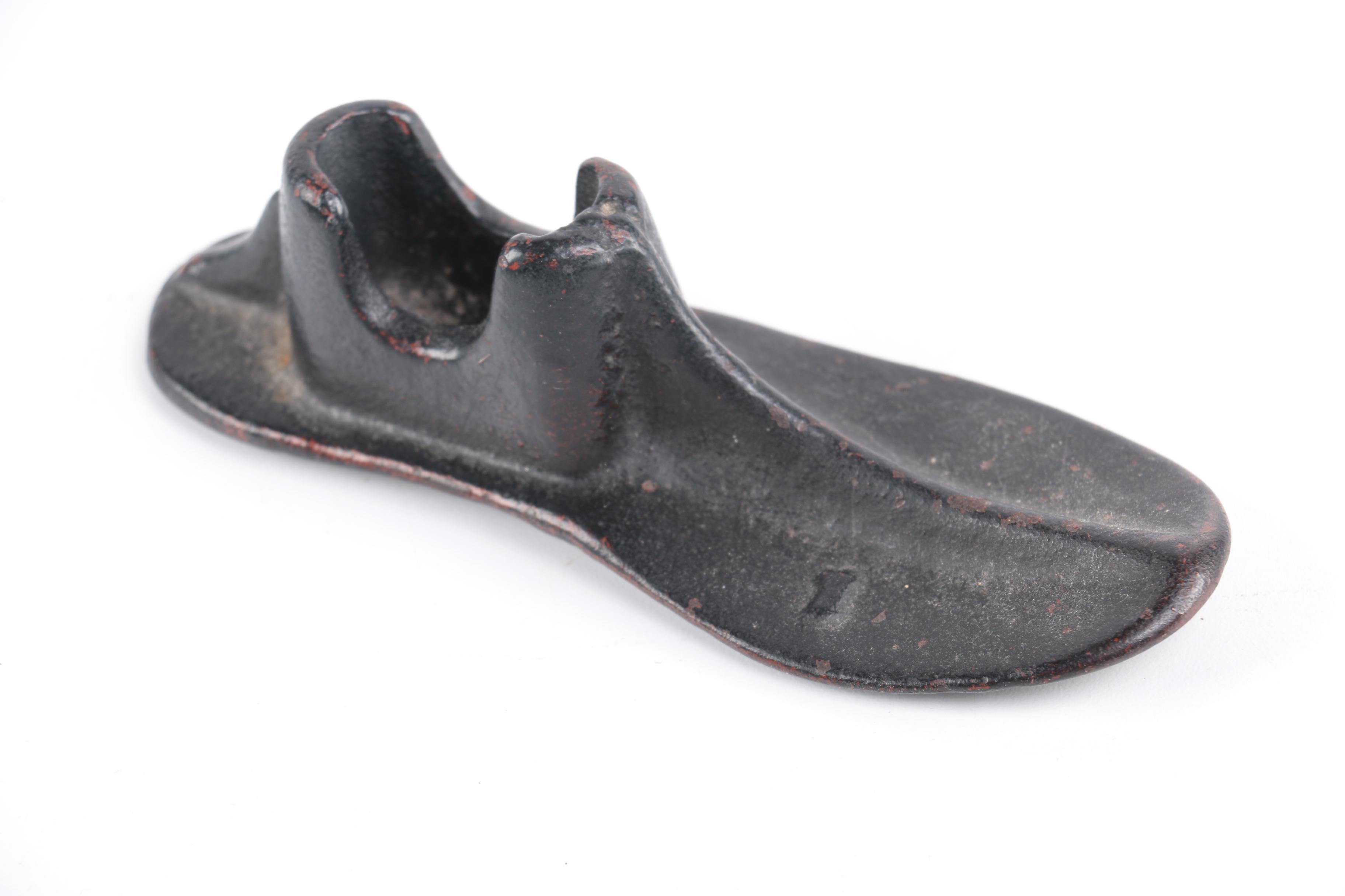 Assorted Iron and Shoe Themed Decor