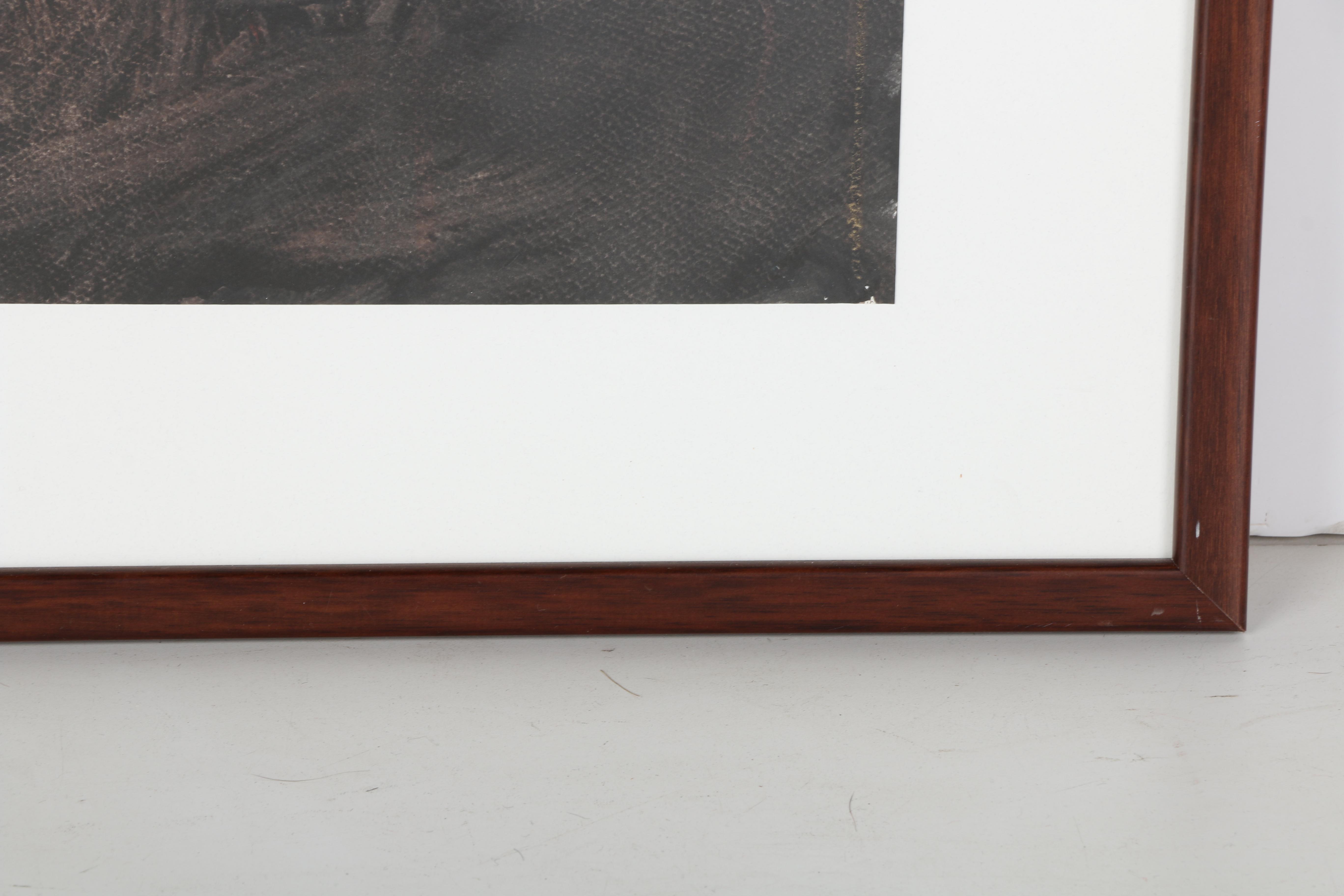 Mary Culbertson-Stark Abstract Oil on Paper "Lunch Box"