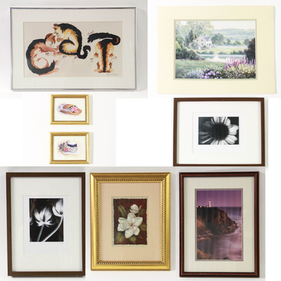 Collection of Framed Offset Lithographs
