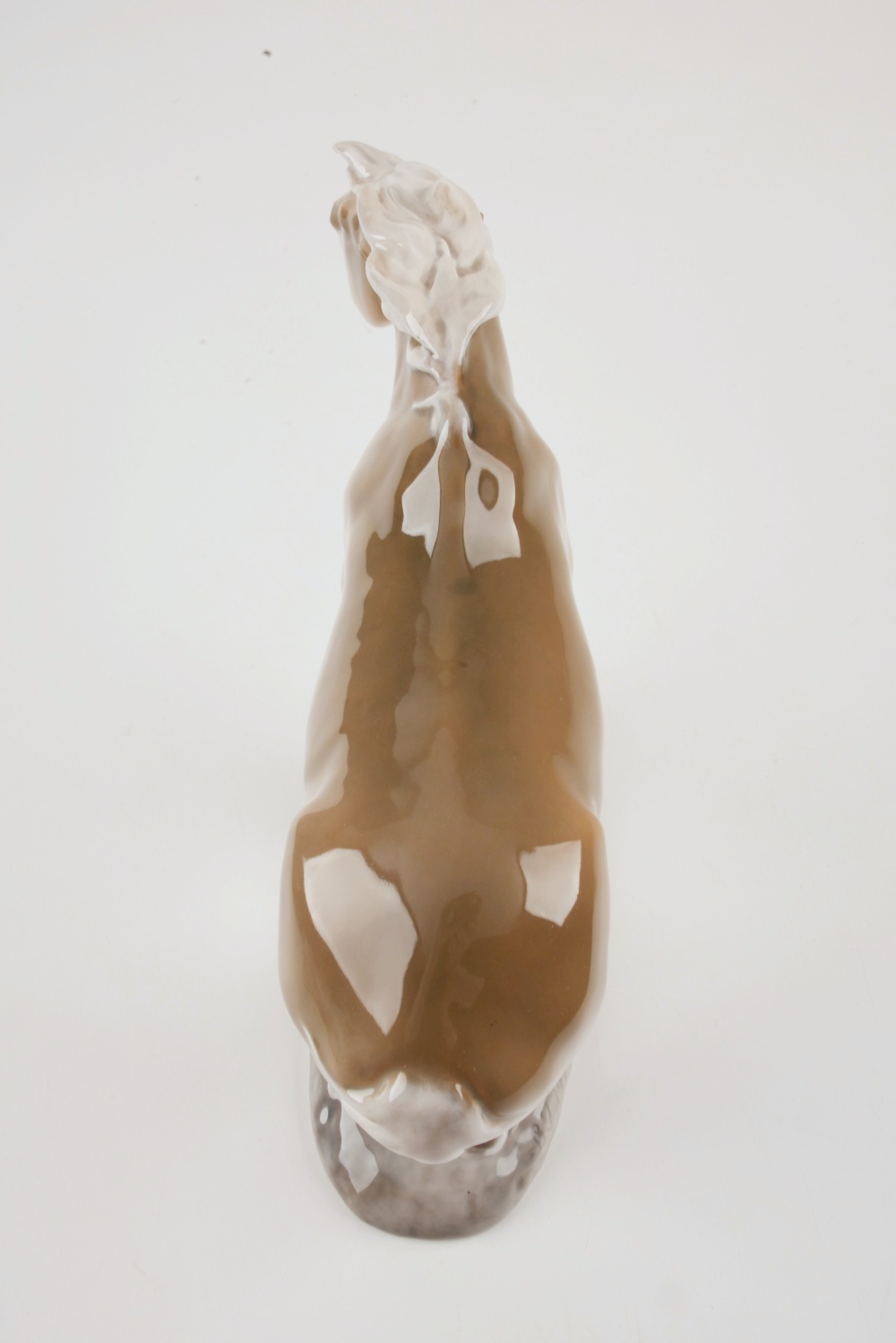 Rare Royal Copenhagen Porcelain  "Horse in Headwind" by Lauritz