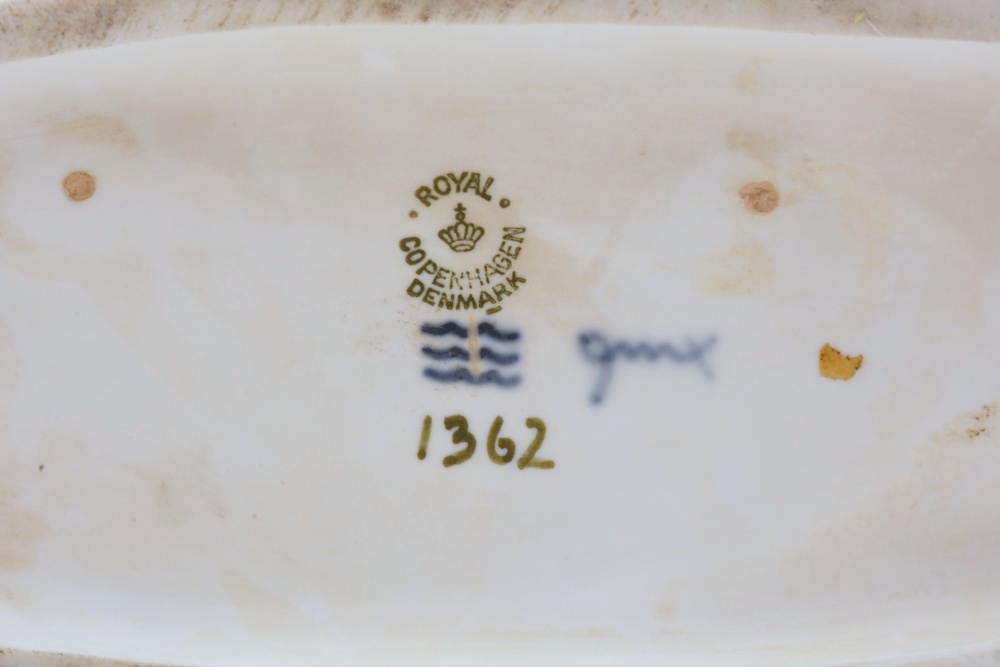 Rare Royal Copenhagen Porcelain  "Horse in Headwind" by Lauritz