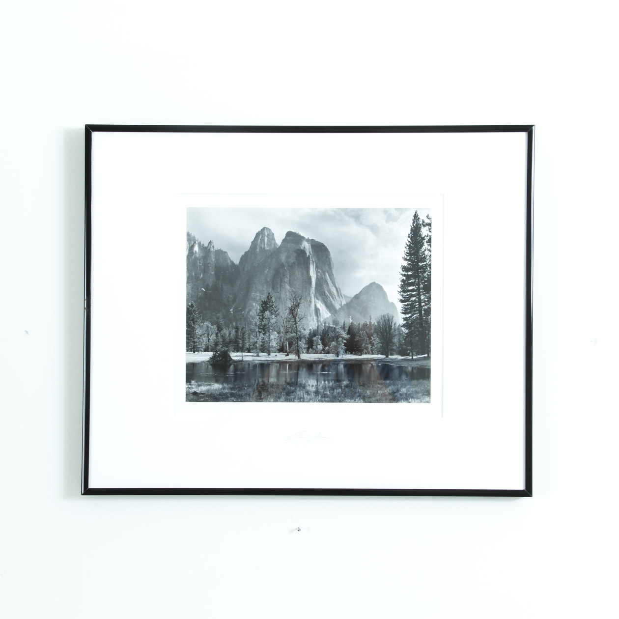 After Ansel Adams Gelatin Silver Print on Paper "Cathedral Spires and Rocks"