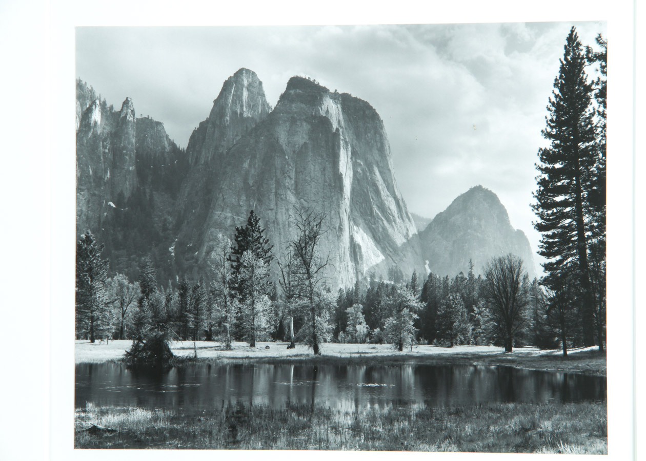 After Ansel Adams Gelatin Silver Print on Paper "Cathedral Spires and Rocks"