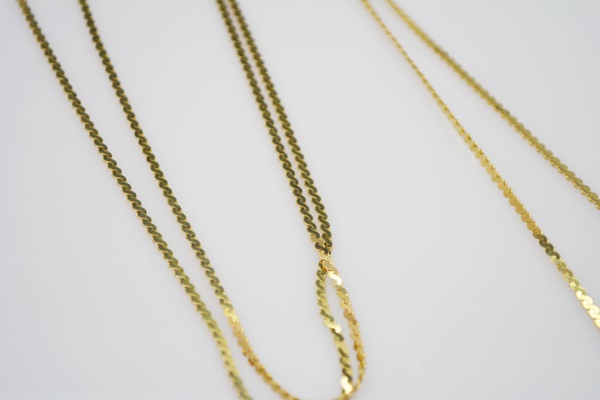 14K Yellow Gold S-Link Chain Necklace