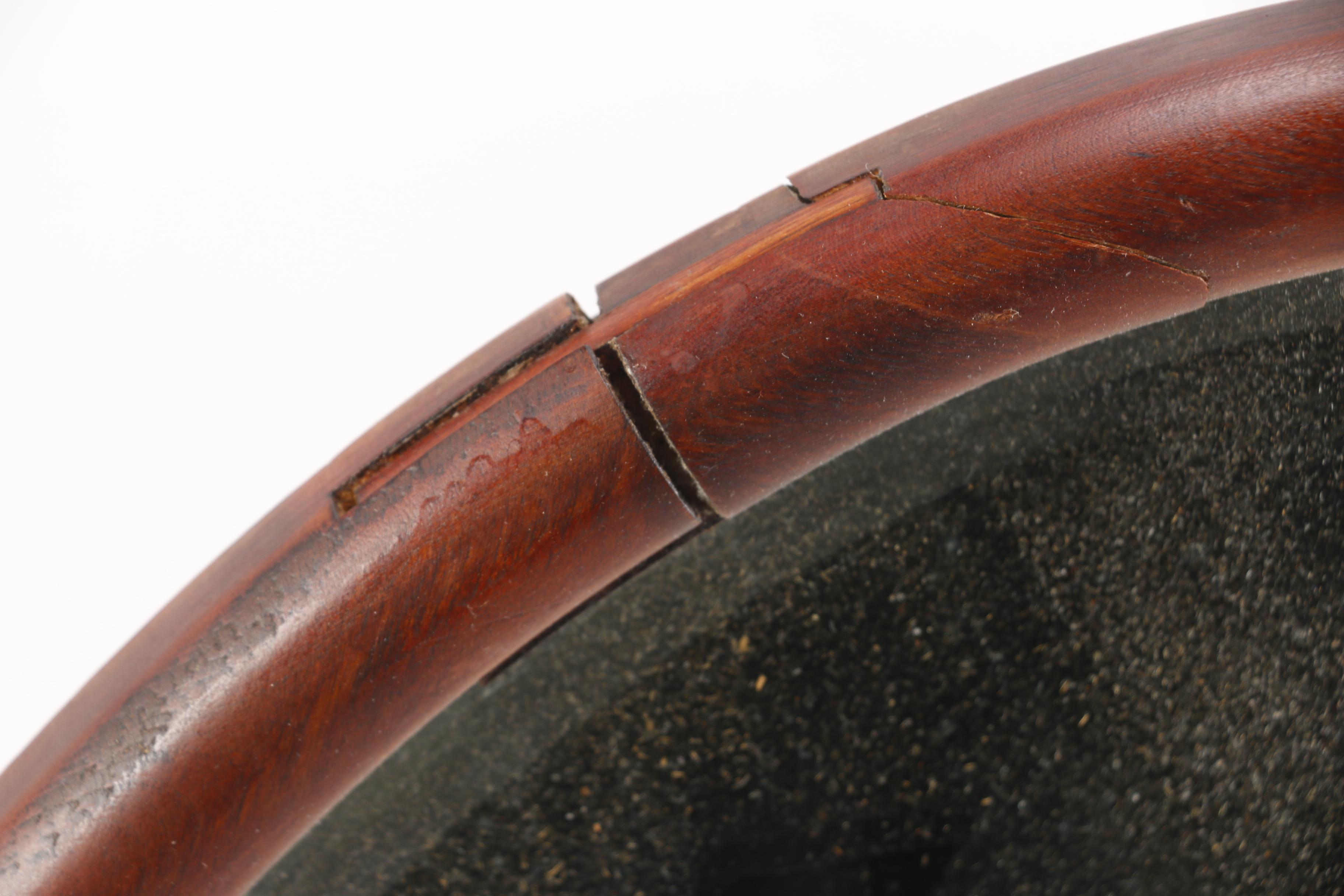 Vintage Handmade Wood Wall Mirror