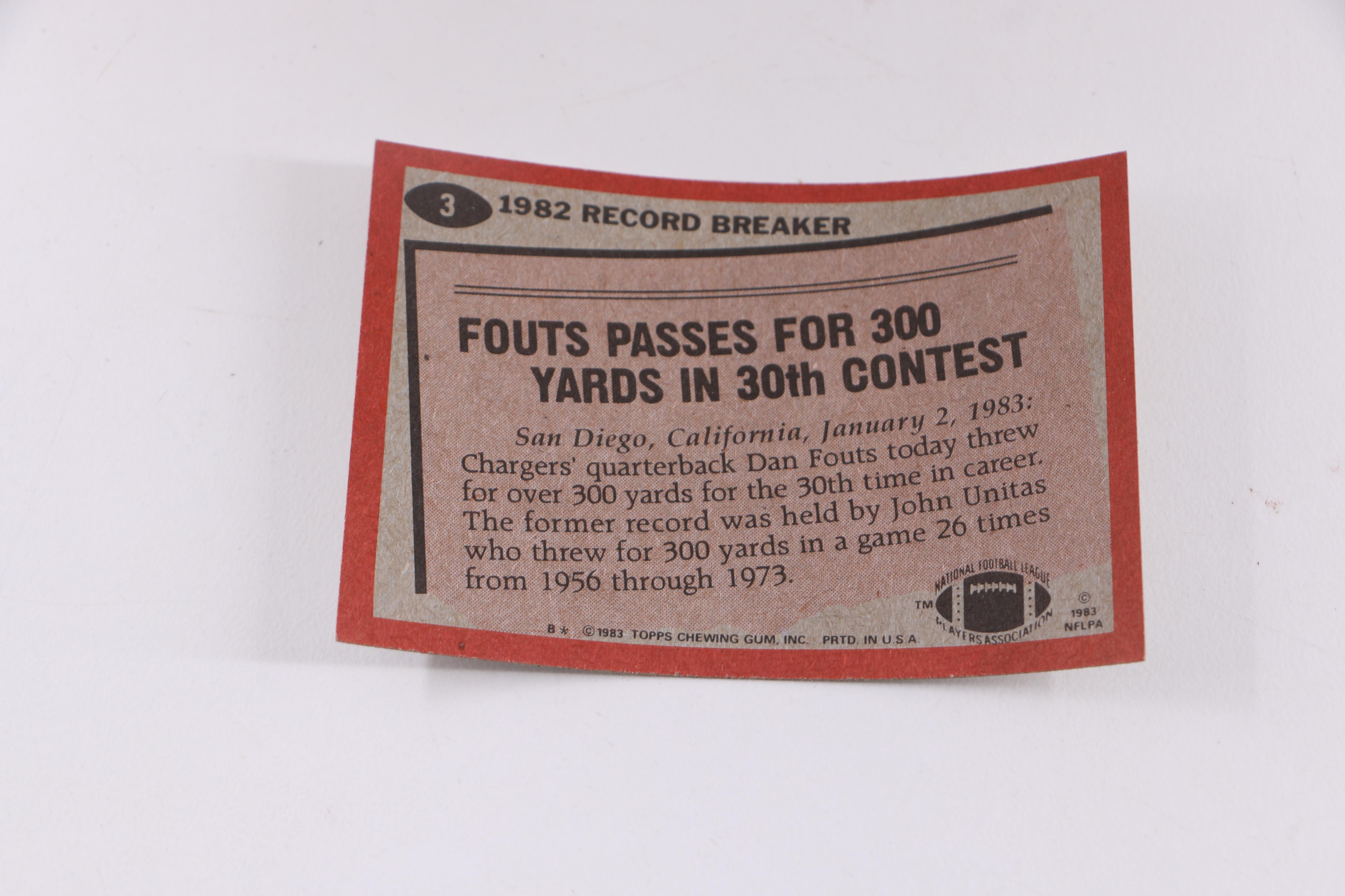 1983 Topps Football Cards