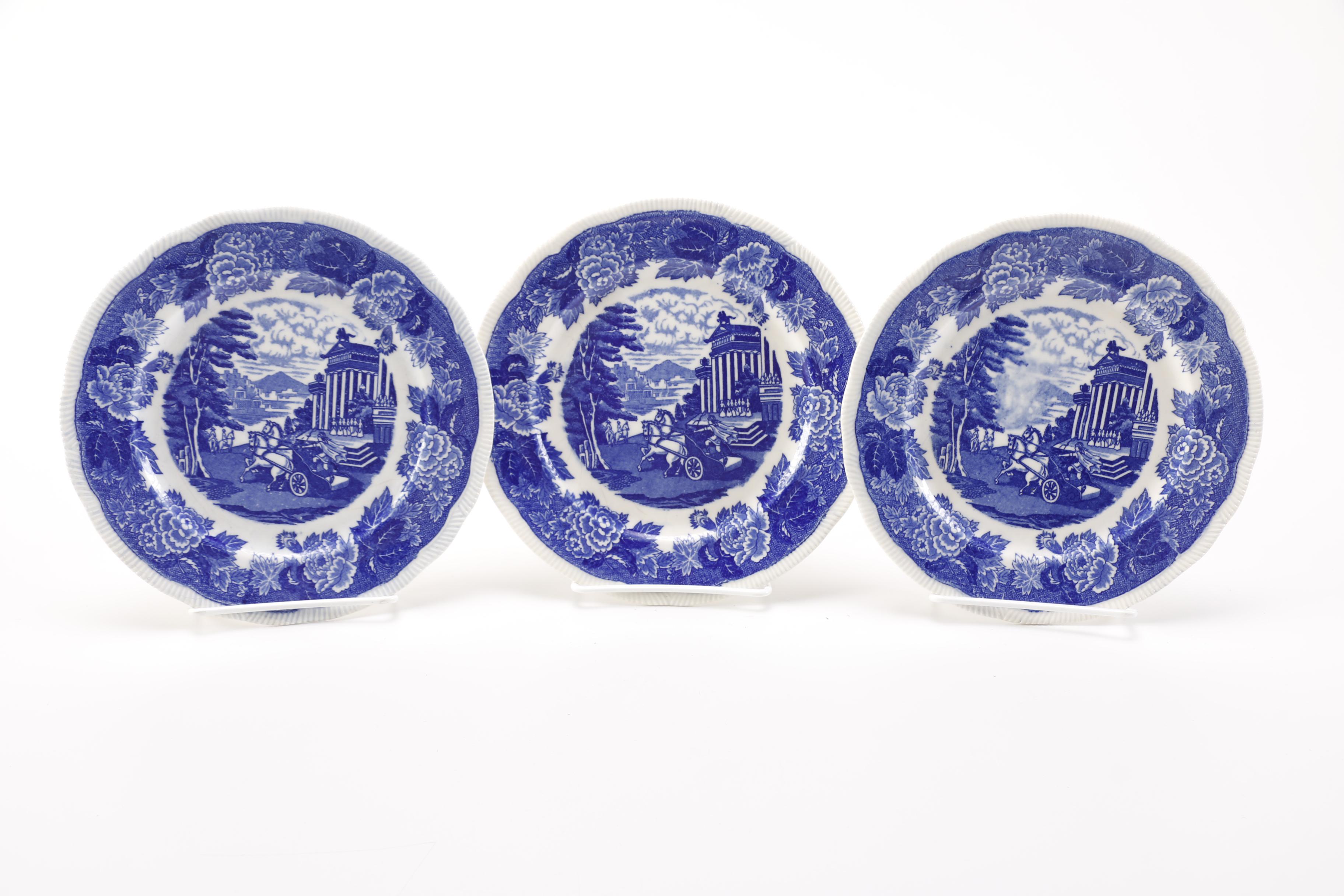 Vintage Blue and White China Including Poppelsdorf