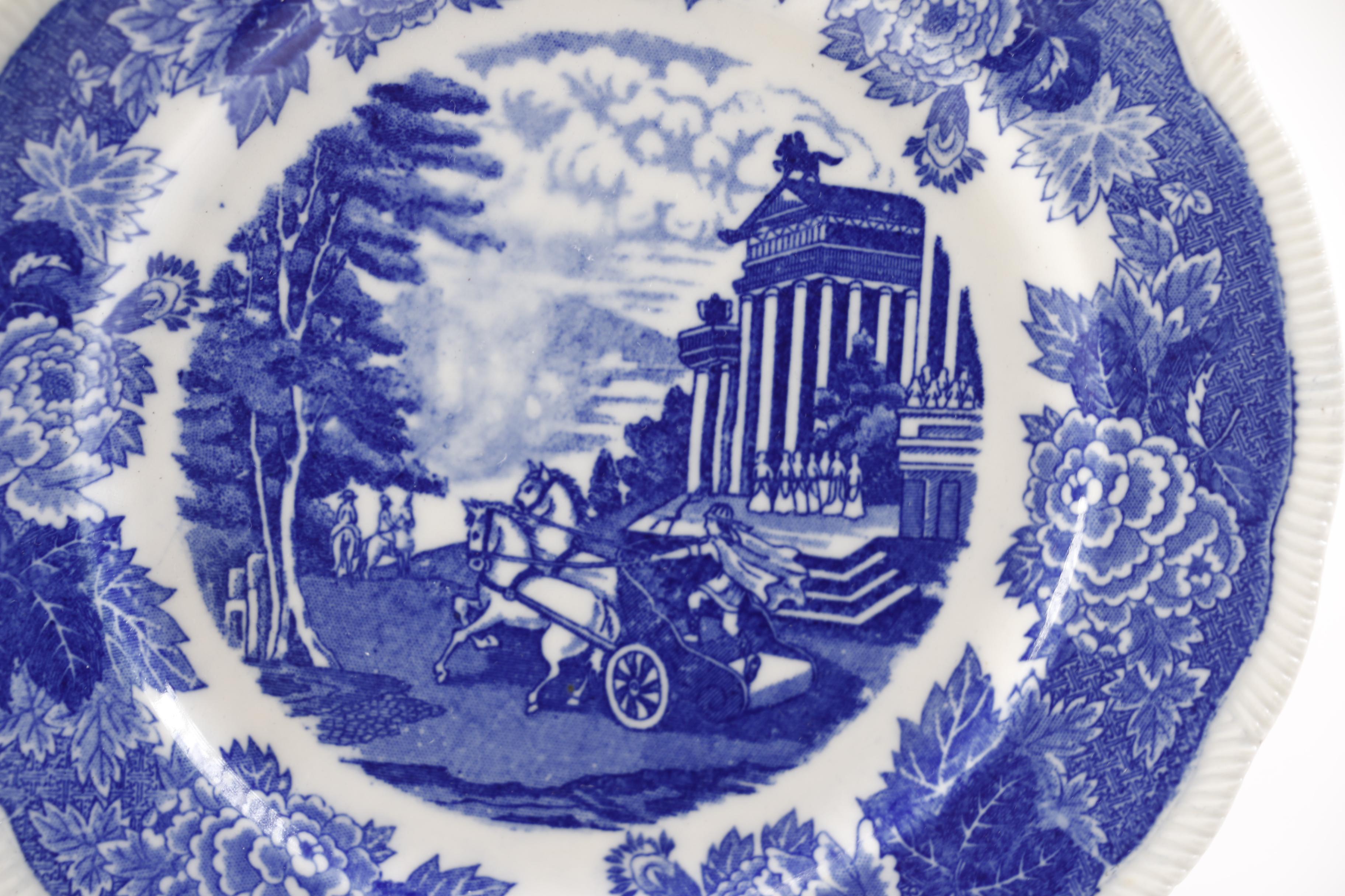 Vintage Blue and White China Including Poppelsdorf