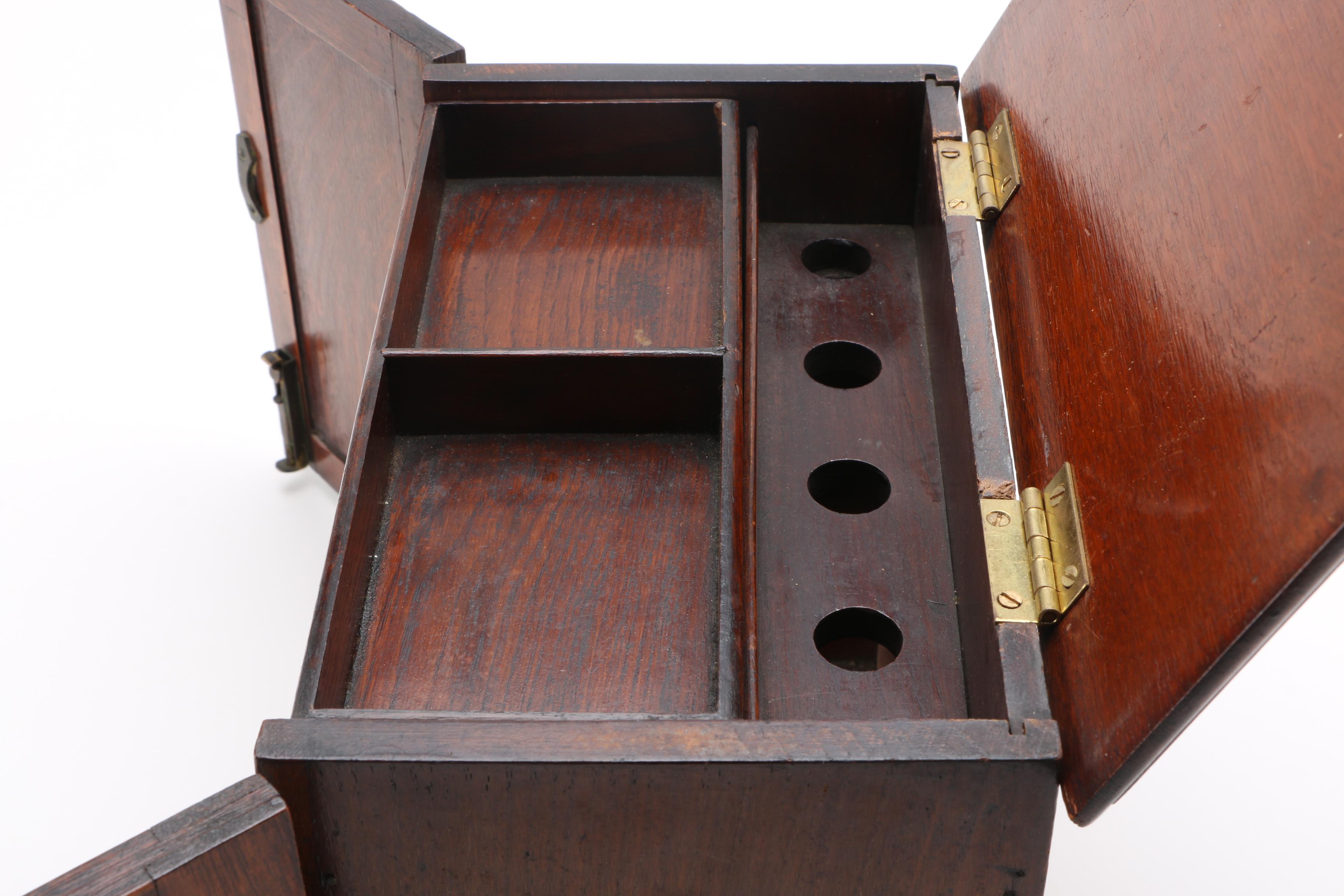 Vintage Oak Smoking Cabinet
