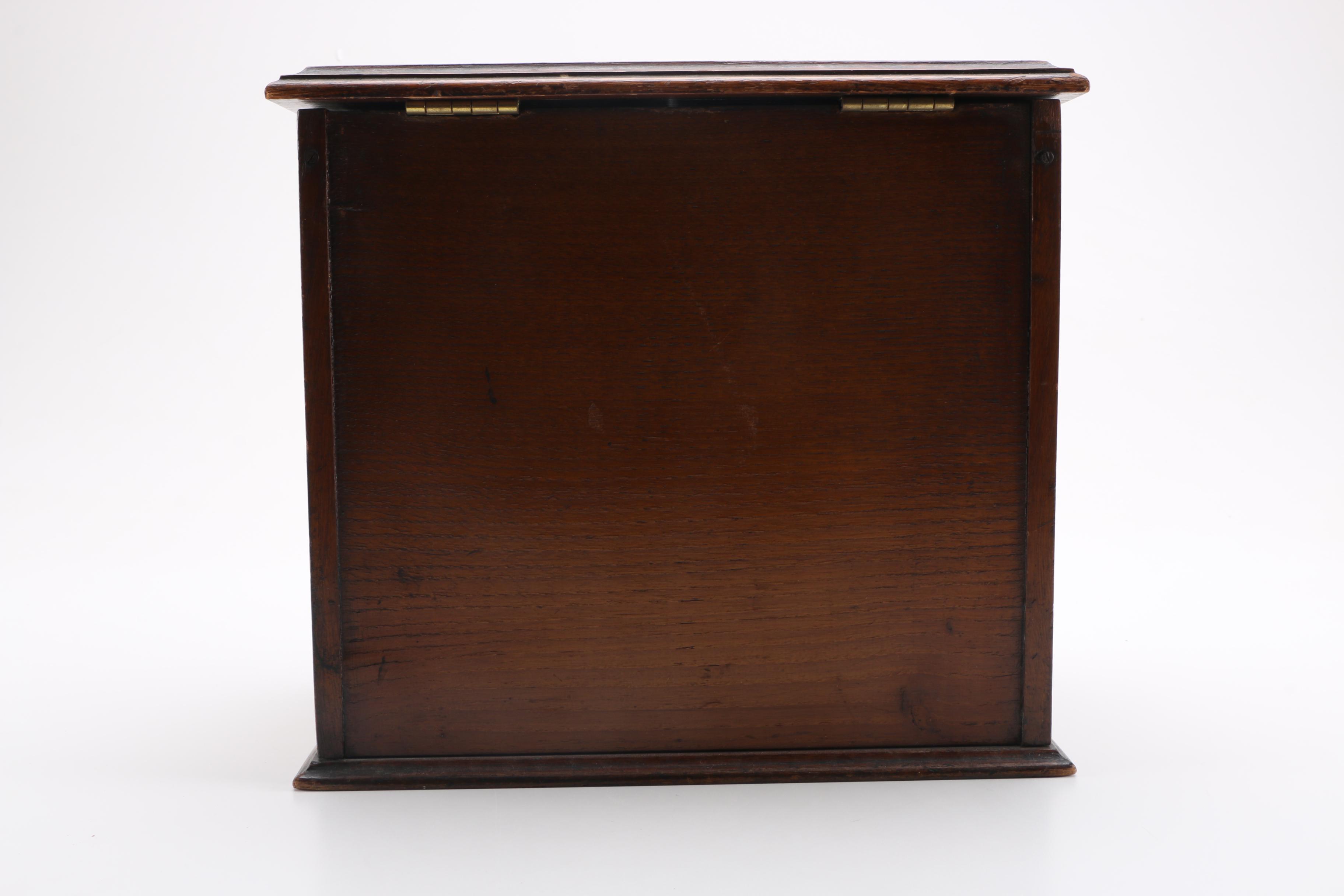 Vintage Oak Smoking Cabinet