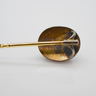 10K and 14K Yellow Gold Rhodolite Garnet Stick Pin