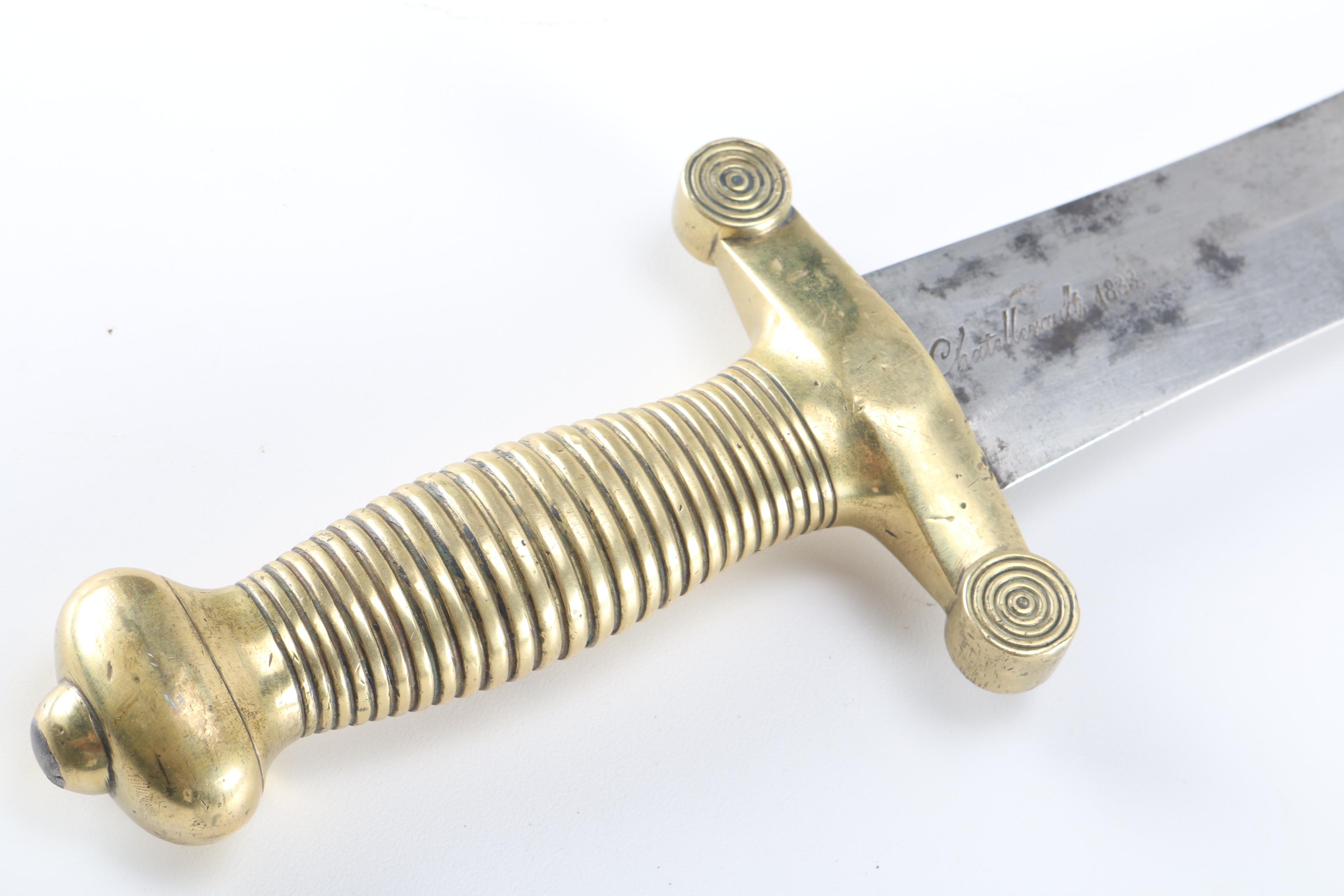 1833 Pihet Frères Chatellerault Infantry Sword With Scabbard