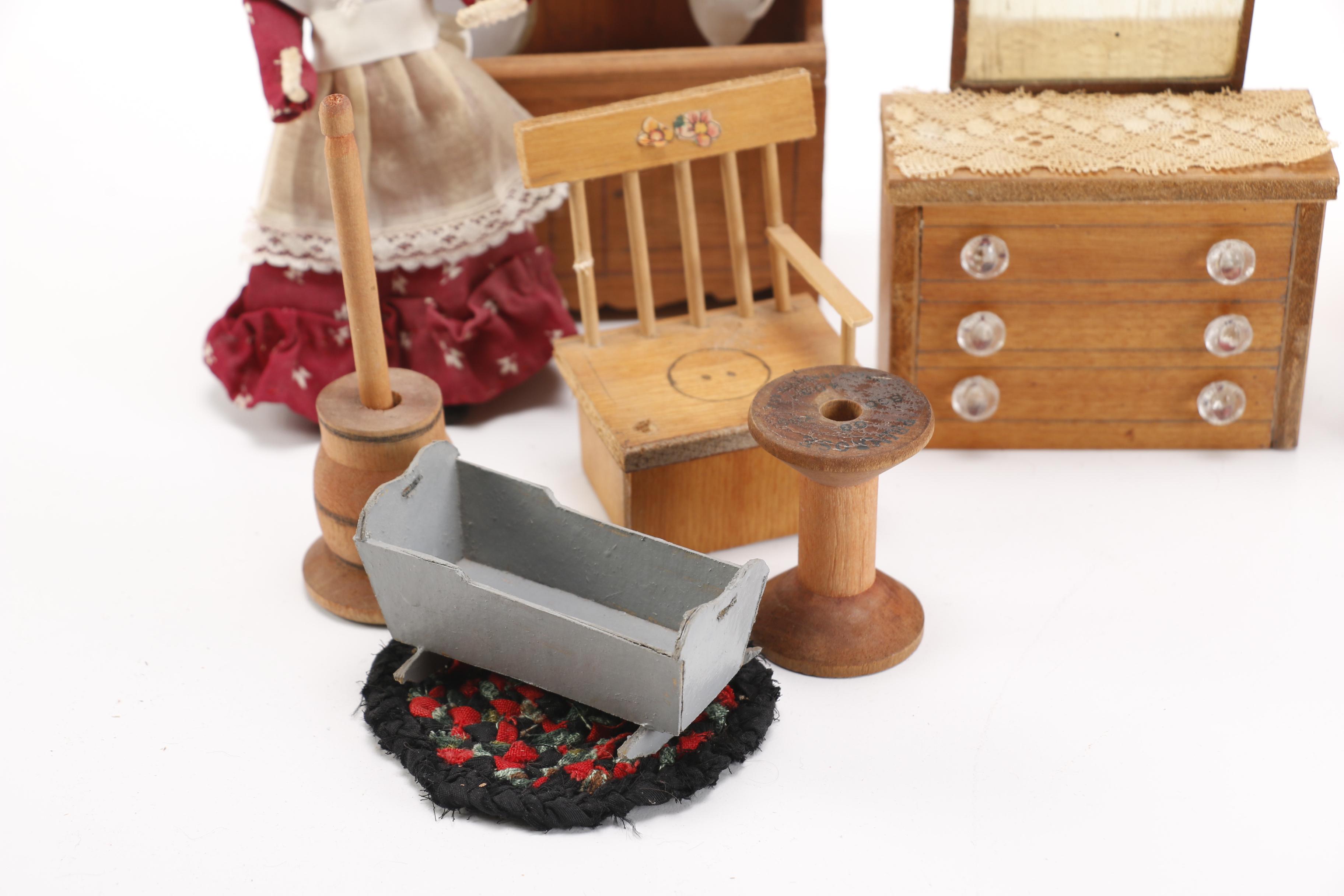 Dollhouse Accessories and Dolls