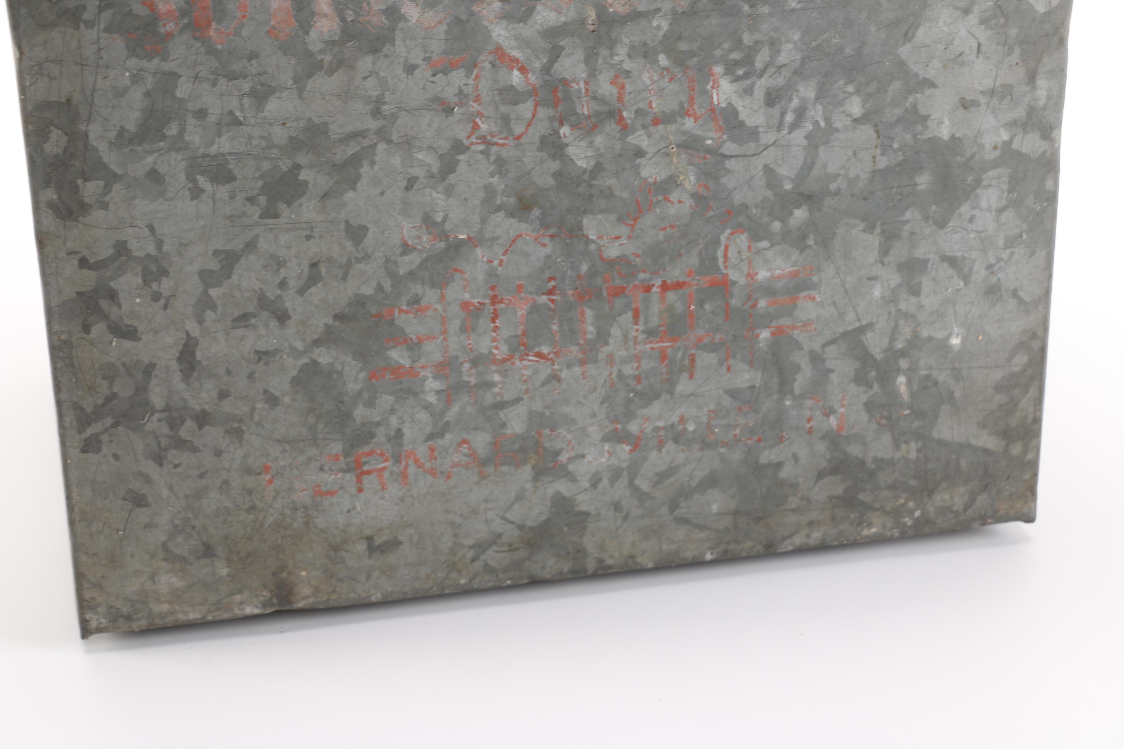 Vintage Metal Dairy Delivery Box