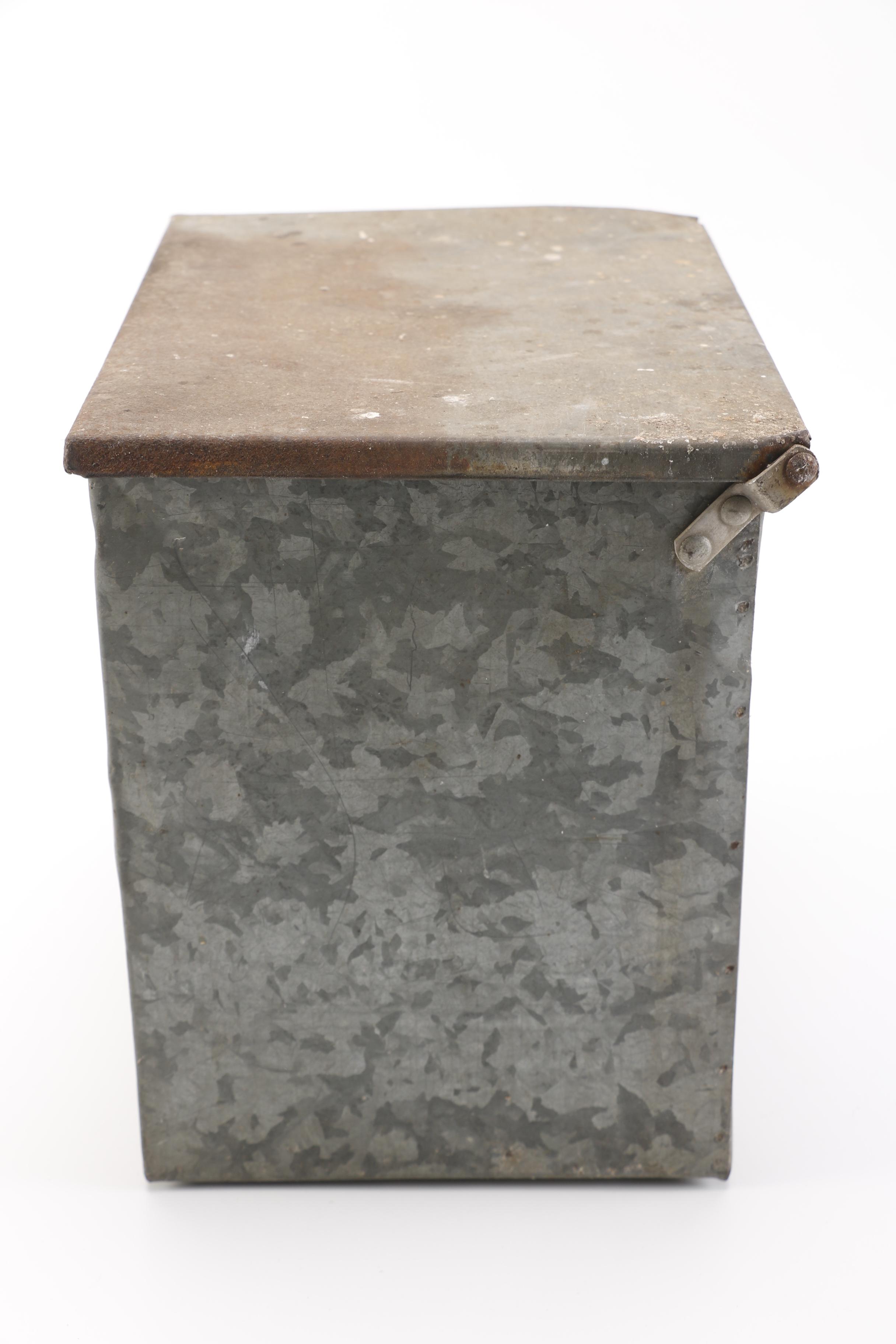 Vintage Metal Dairy Delivery Box