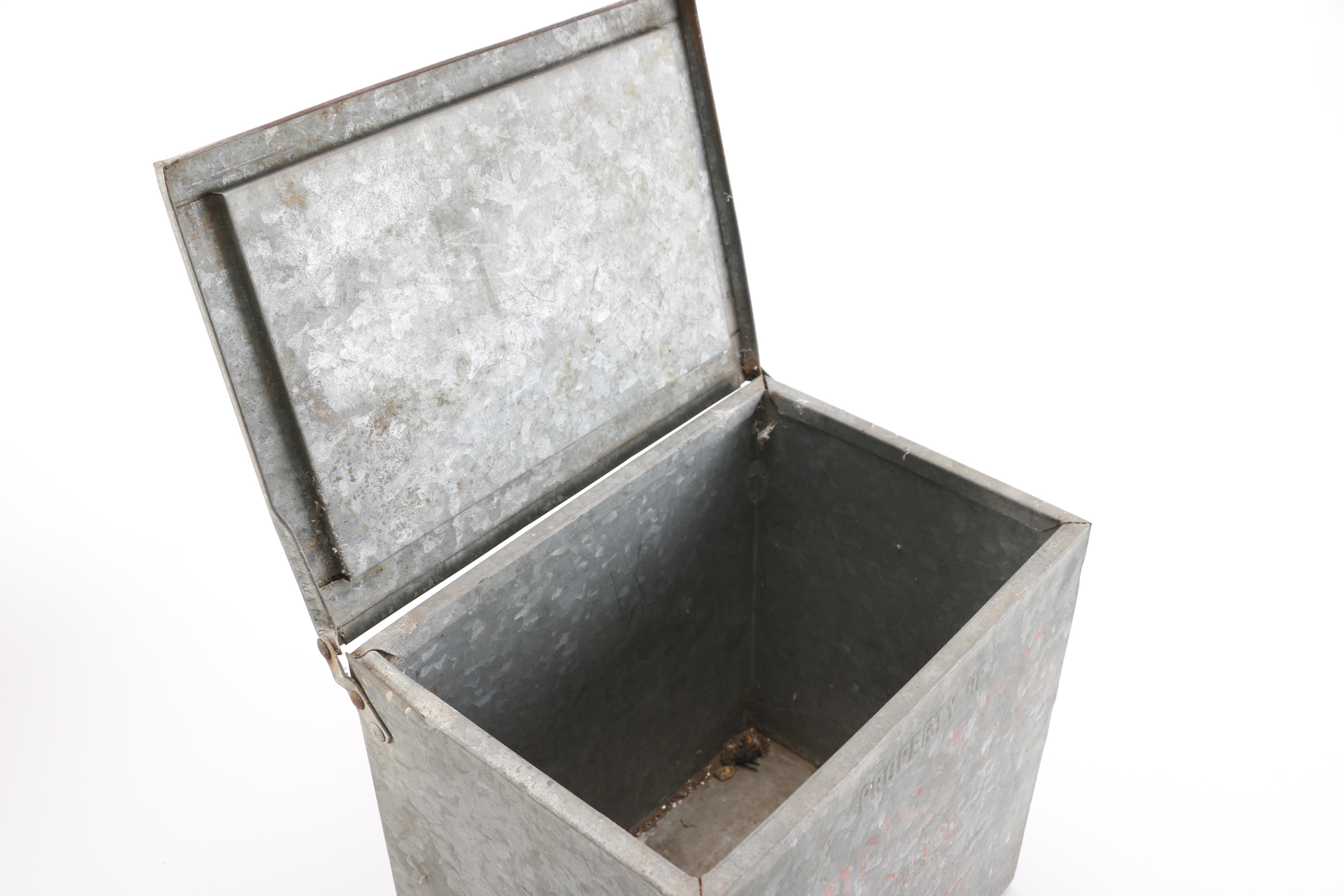 Vintage Metal Dairy Delivery Box