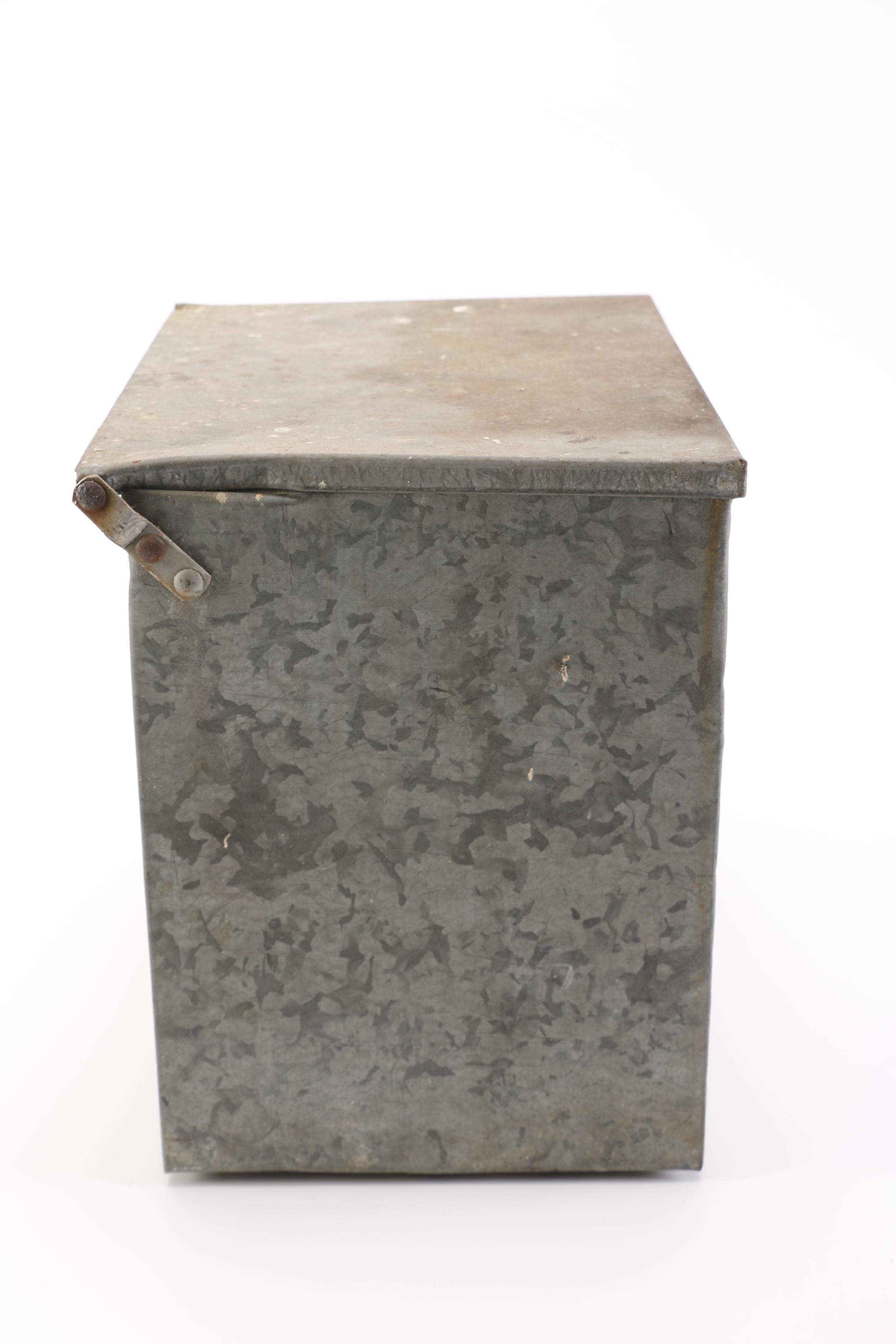 Vintage Metal Dairy Delivery Box