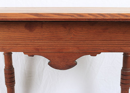 Vintage Oak Side Chair and Table